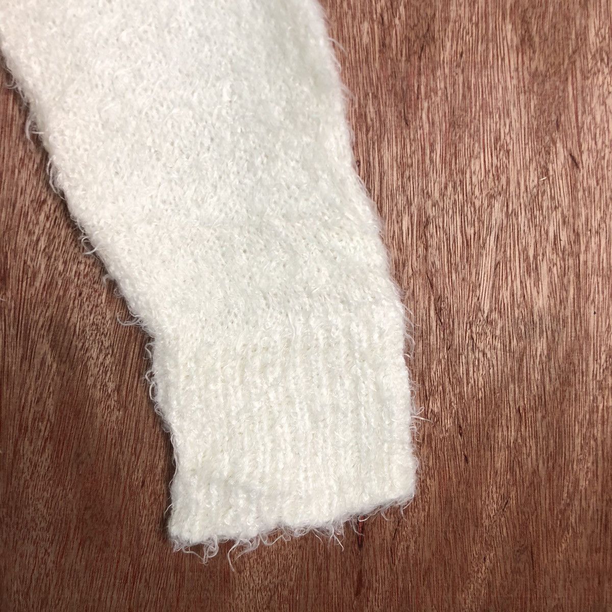 Homespun Knitwear Chicky White MOhair shag Shaggy Knitwear Size US M / EU 48-50 / 2 - 4 Thumbnail