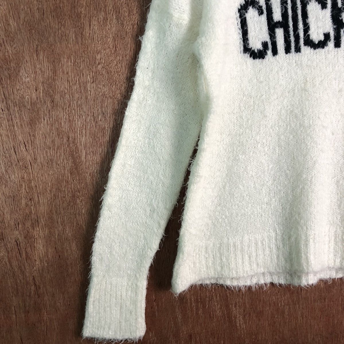Homespun Knitwear Chicky White MOhair shag Shaggy Knitwear Size US M / EU 48-50 / 2 - 7 Thumbnail