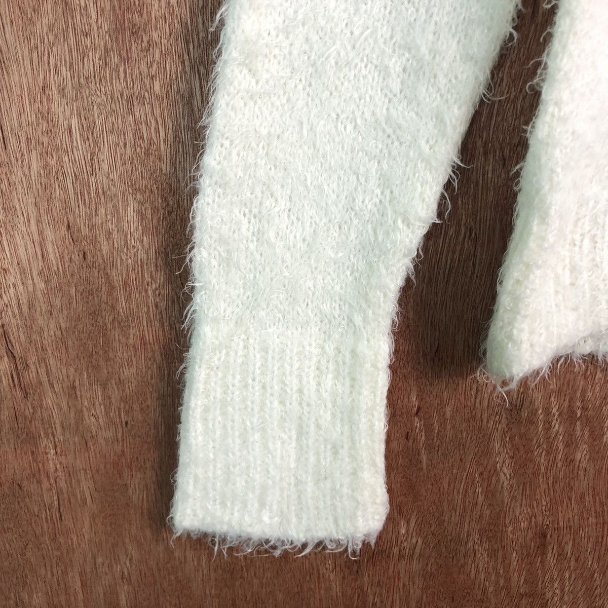 Homespun Knitwear Chicky White MOhair shag Shaggy Knitwear Size US M / EU 48-50 / 2 - 6 Thumbnail
