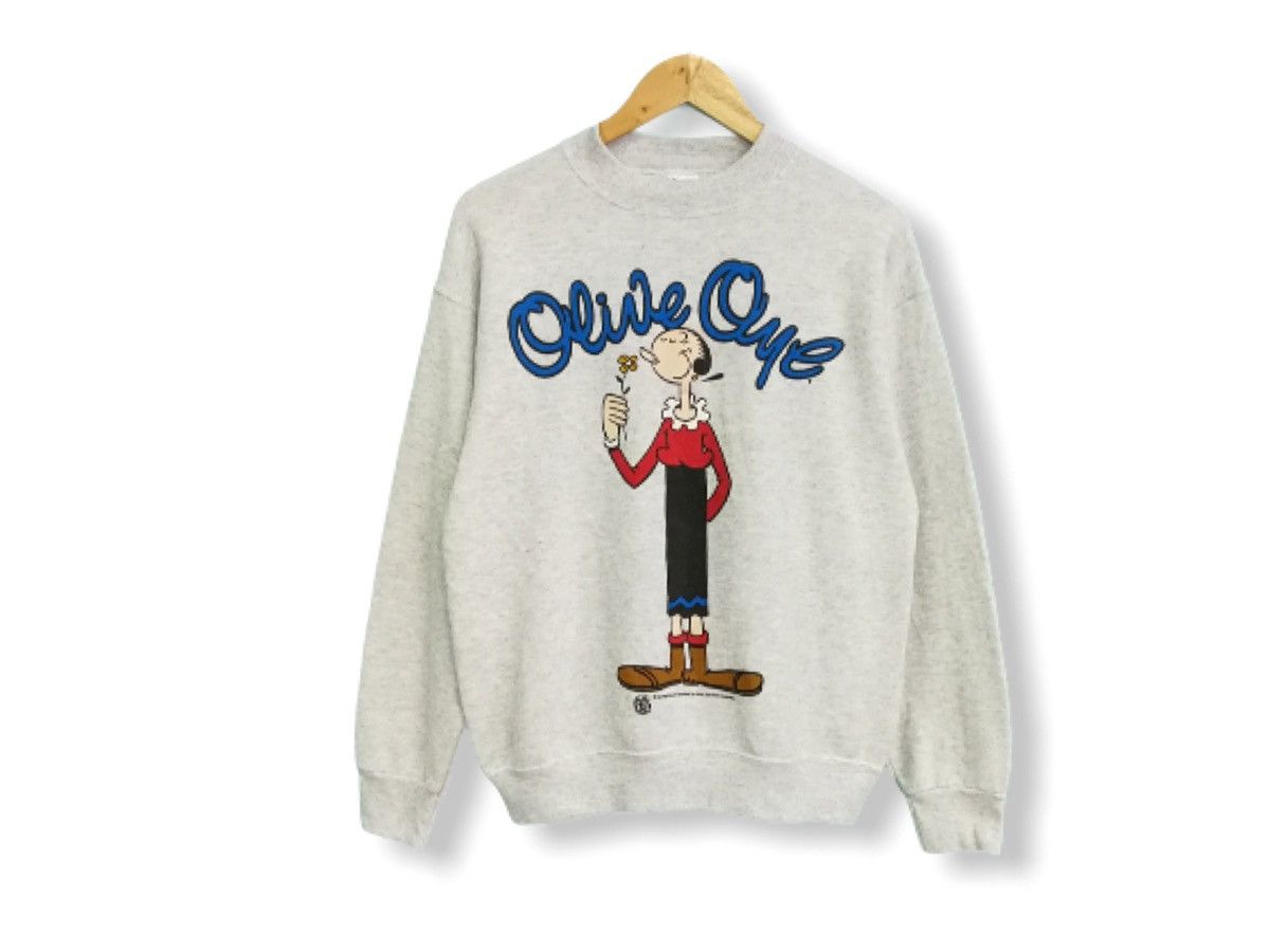 Cartoon Network MADE IN USA VINTAGE OLIVE OYL SWEATSHIRT Size US M / EU 48-50 / 2 - 2 Thumbnail