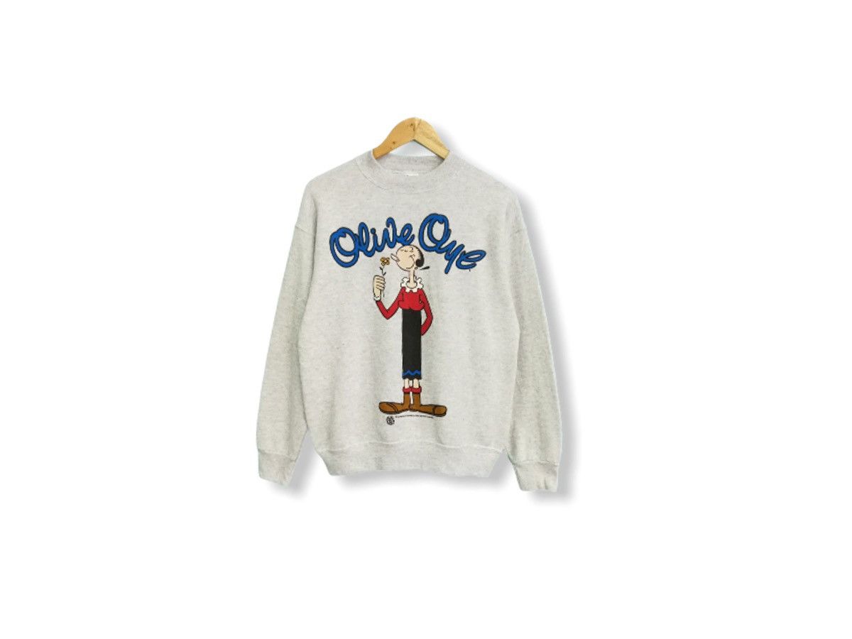 Cartoon Network MADE IN USA VINTAGE OLIVE OYL SWEATSHIRT Size US M / EU 48-50 / 2 - 1 Thumbnail