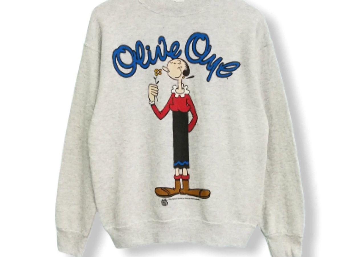 Cartoon Network MADE IN USA VINTAGE OLIVE OYL SWEATSHIRT Size US M / EU 48-50 / 2 - 3 Thumbnail