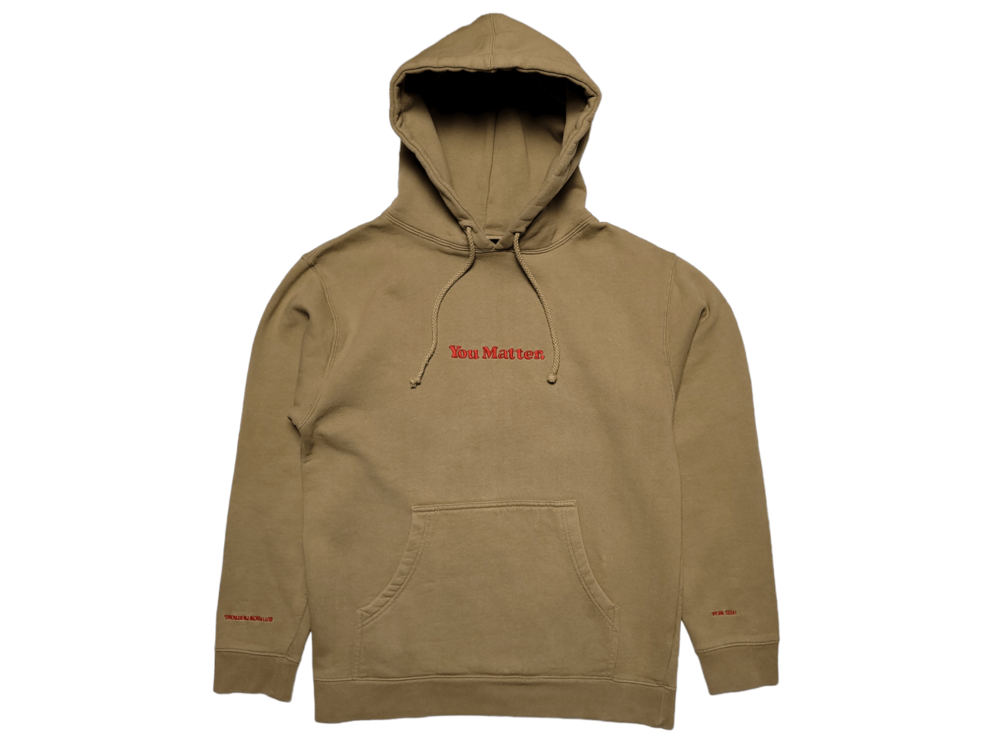 Brown you matter hoodie clearance