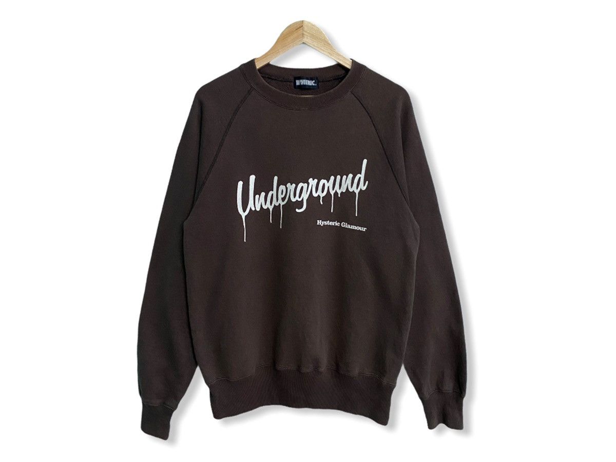 Hysteric Glamour VINTAGE HYSTERIC GLAMOUR UNDERGROUND SPELLOUT SWEATSHIRT Size US L / EU 52-54 / 3 - 2 Thumbnail