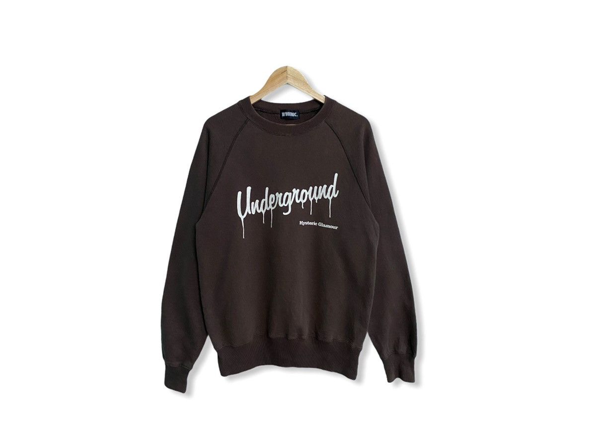 Hysteric Glamour VINTAGE HYSTERIC GLAMOUR UNDERGROUND SPELLOUT SWEATSHIRT Size US L / EU 52-54 / 3 - 1 Thumbnail