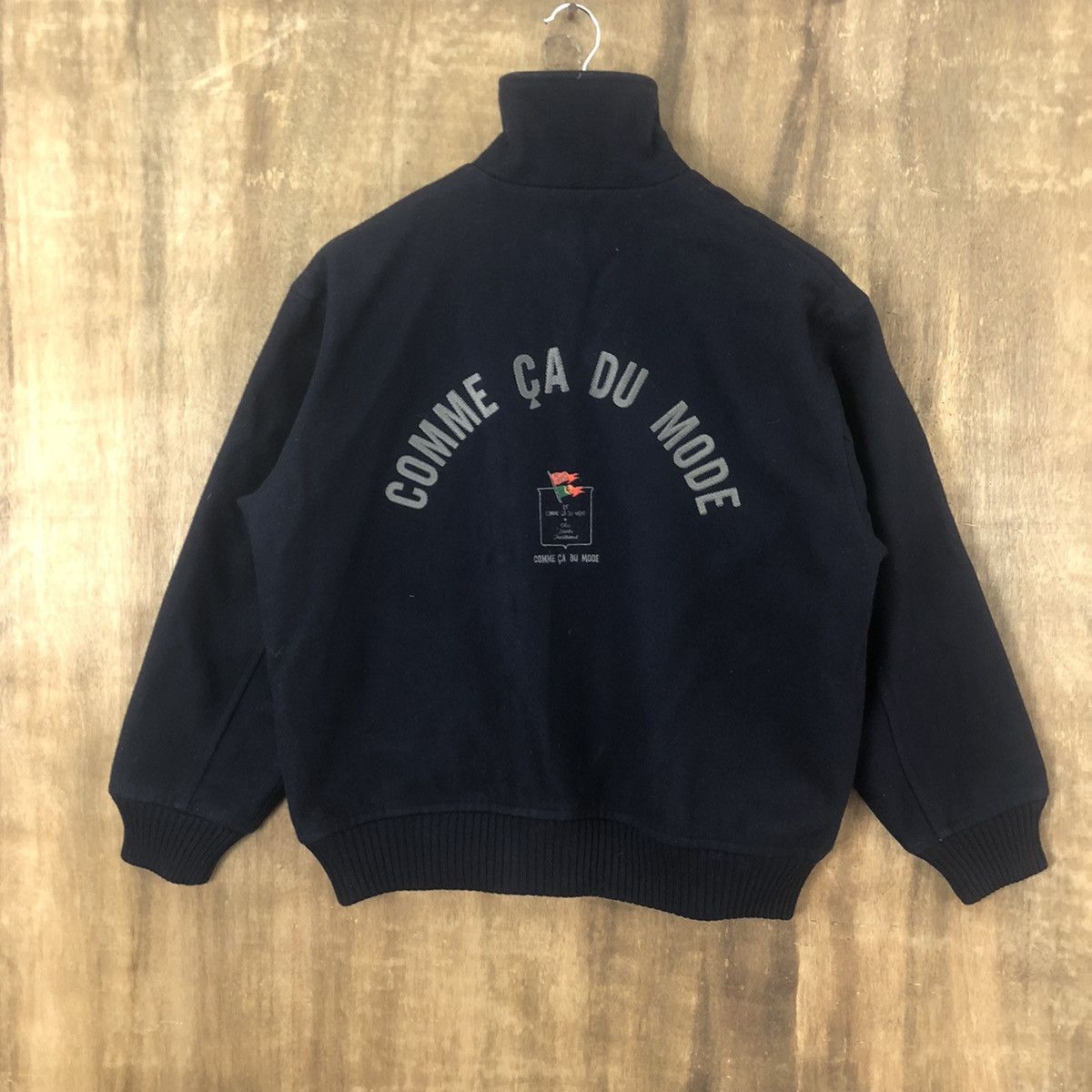 Comme Ca Ism COMME CA DU MADE DARK BLUE VARSITY JACKET # 018 Size US M / EU 48-50 / 2 - 3 Thumbnail