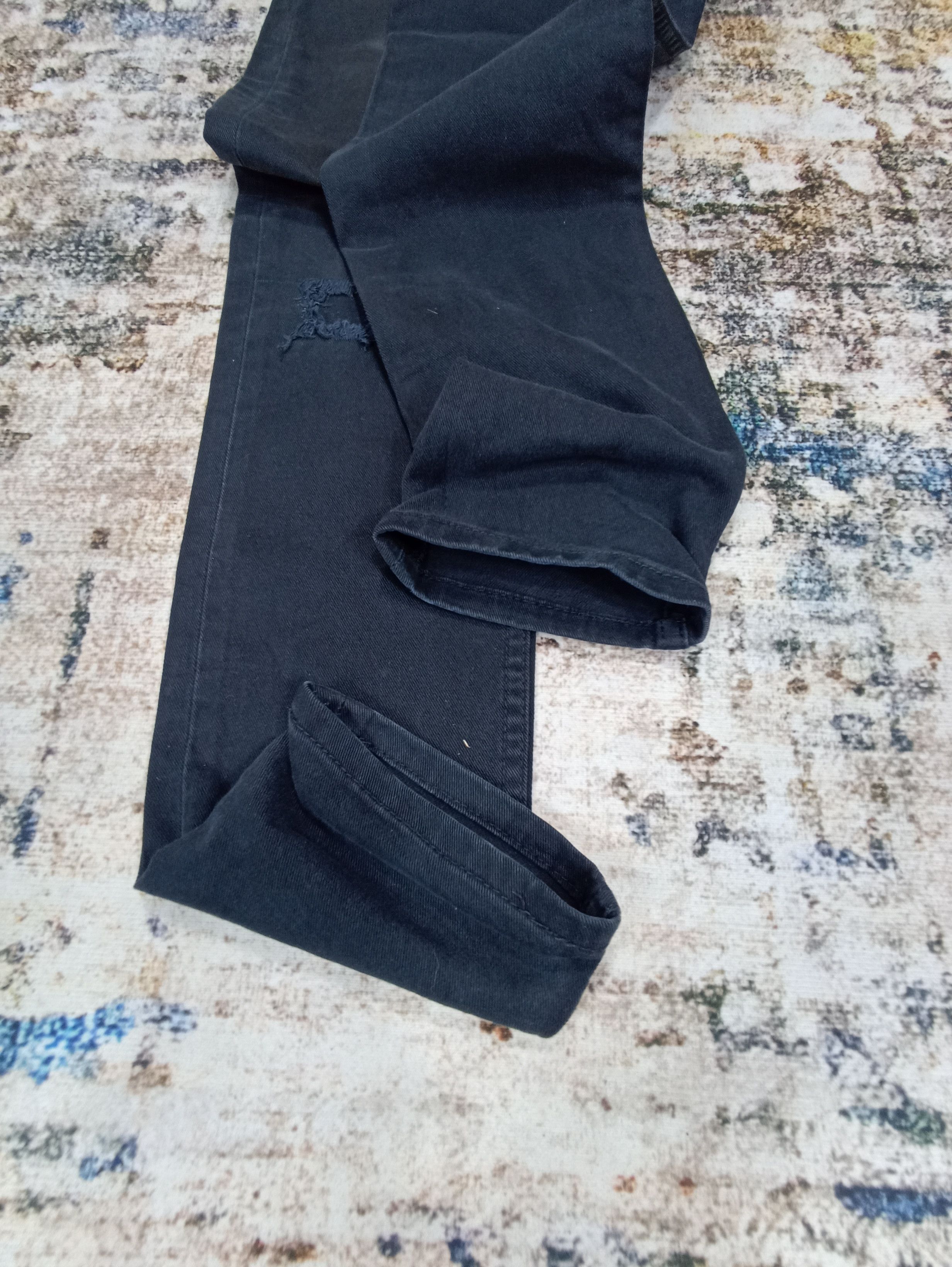 Jean × Levi's × Vintage VINTAGE LEVI'S 510 DISTRESSED BLACK JEANS- J049 Size US 32 / EU 48 - 7 Thumbnail