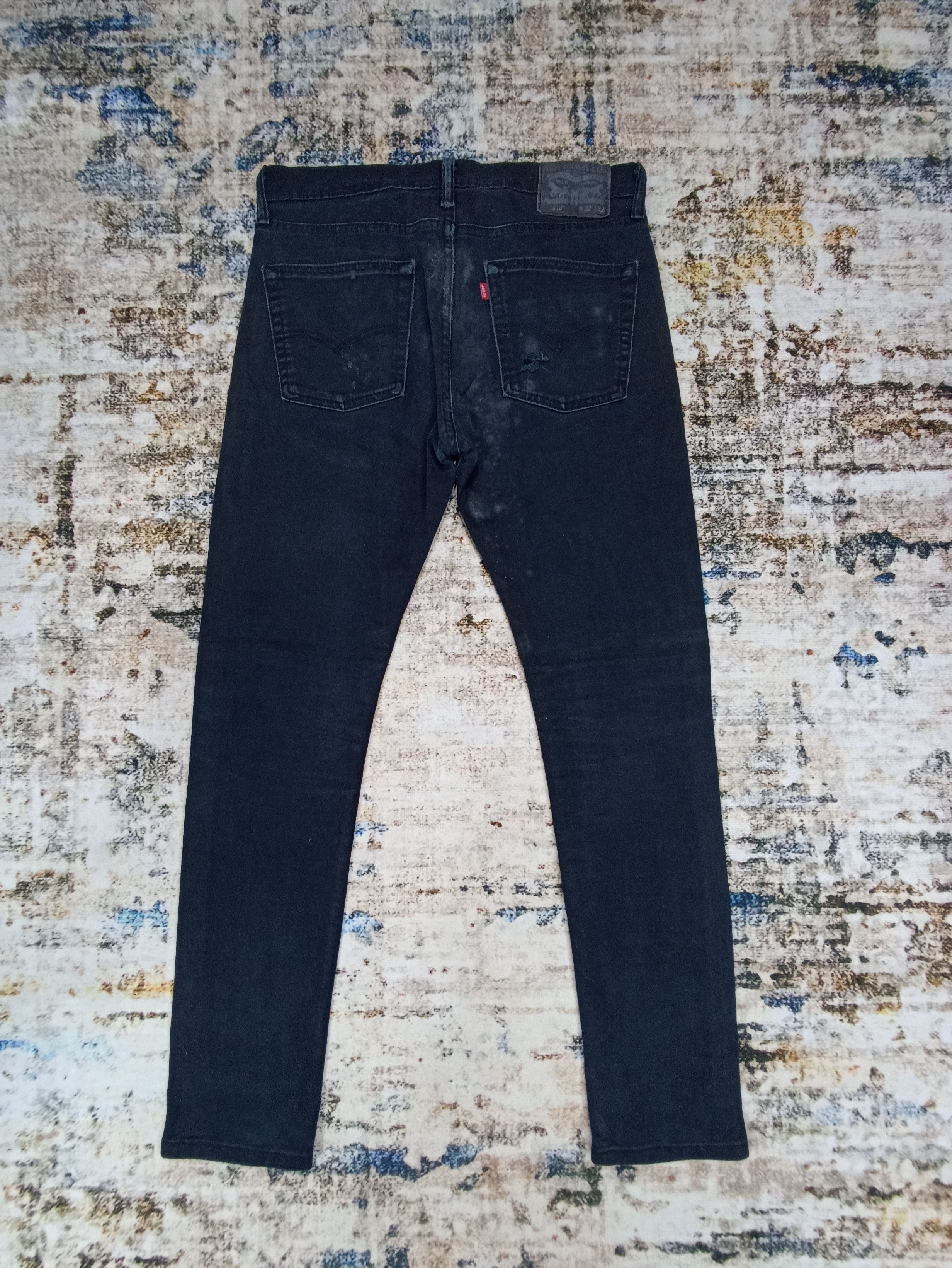 Jean × Levi's × Vintage VINTAGE LEVI'S 510 DISTRESSED BLACK JEANS- J049 Size US 32 / EU 48 - 2 Thumbnail