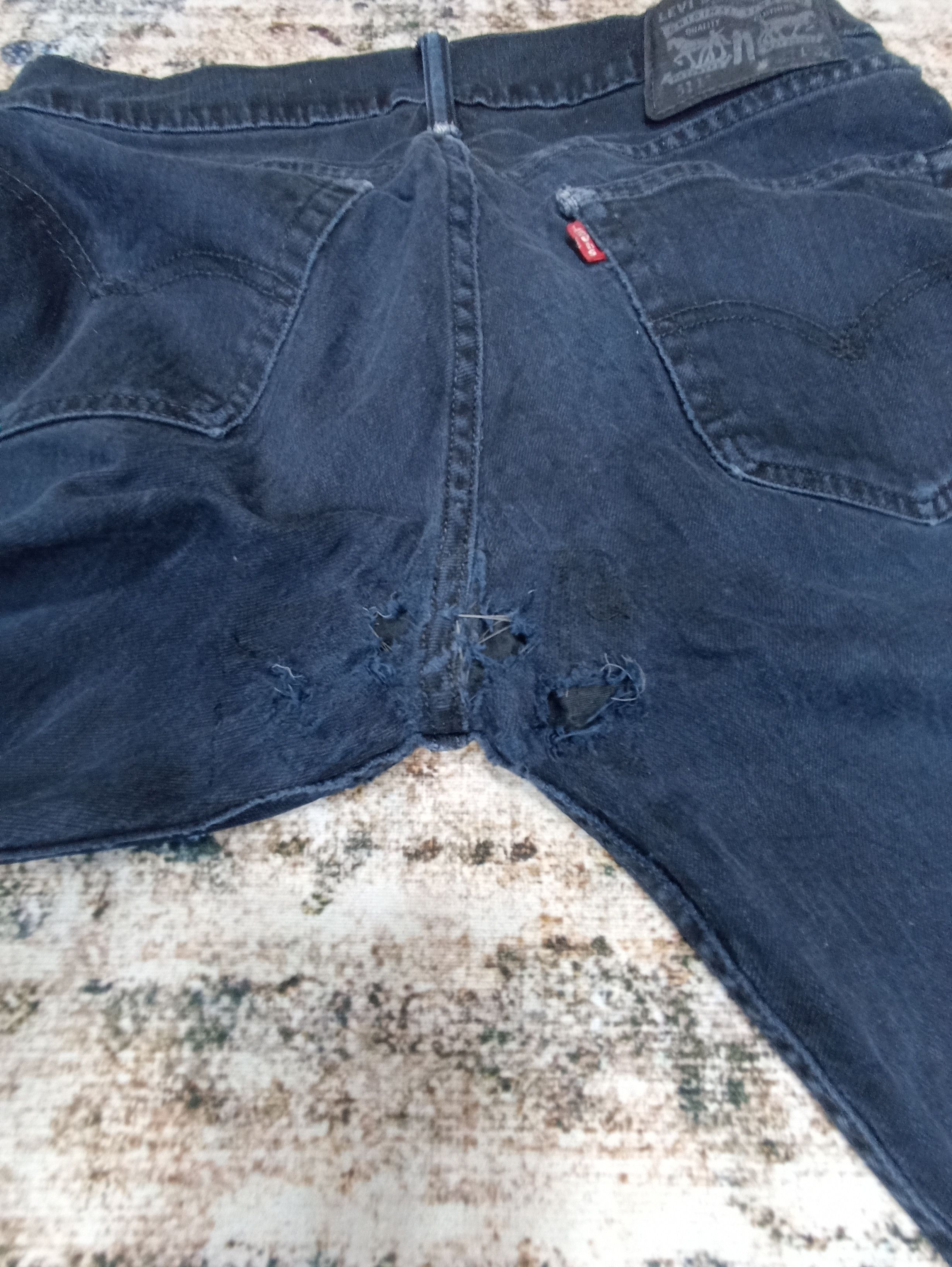 Jean × Levi's × Vintage VINTAGE LEVI'S 510 DISTRESSED BLACK JEANS- J049 Size US 32 / EU 48 - 9 Thumbnail