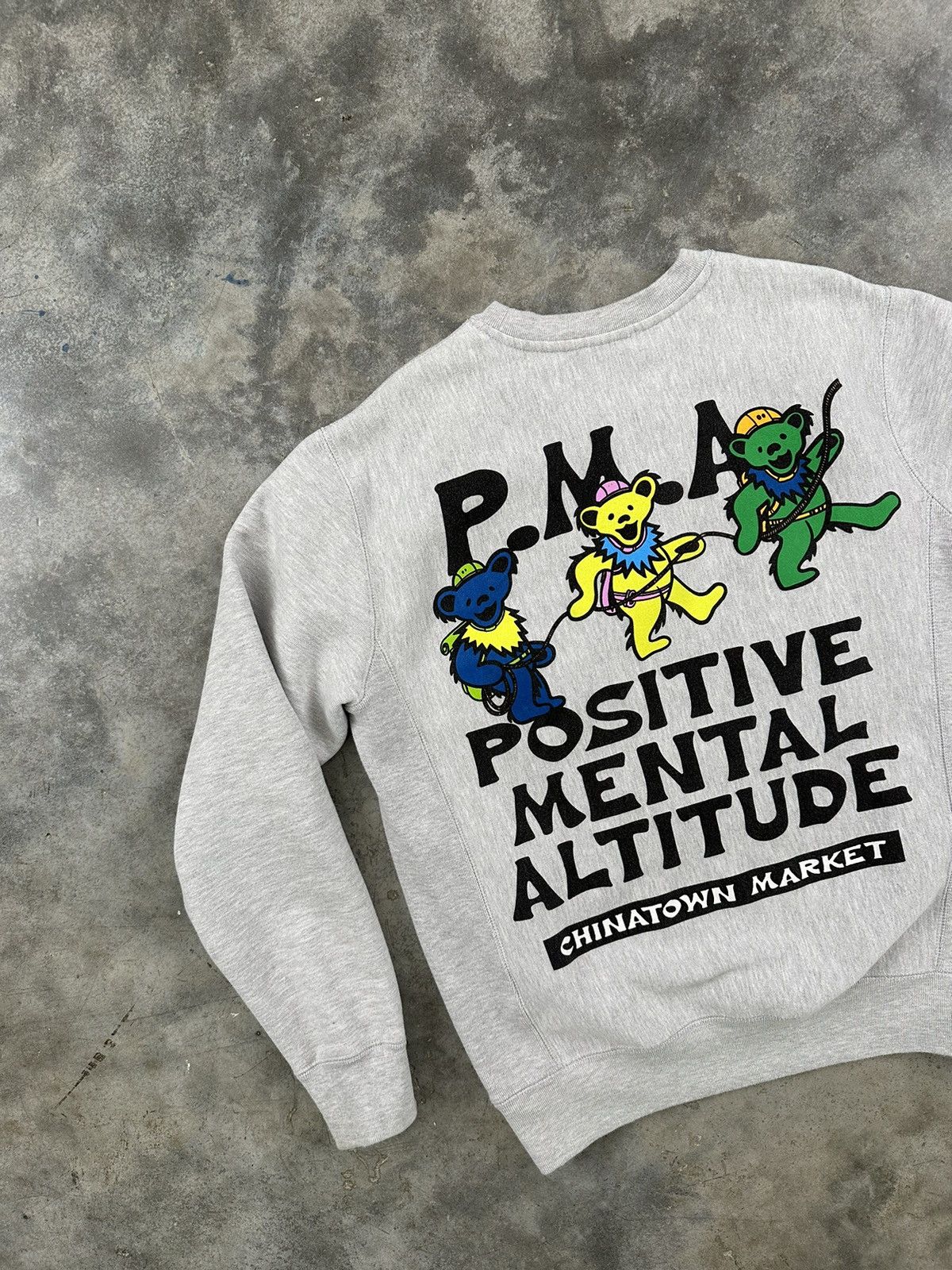 Grateful Dead × Market Chinatown Market x Grateful Dead P.M.A Grey Sweatshirt Small Size US S / EU 44-46 / 1 - 2 Thumbnail