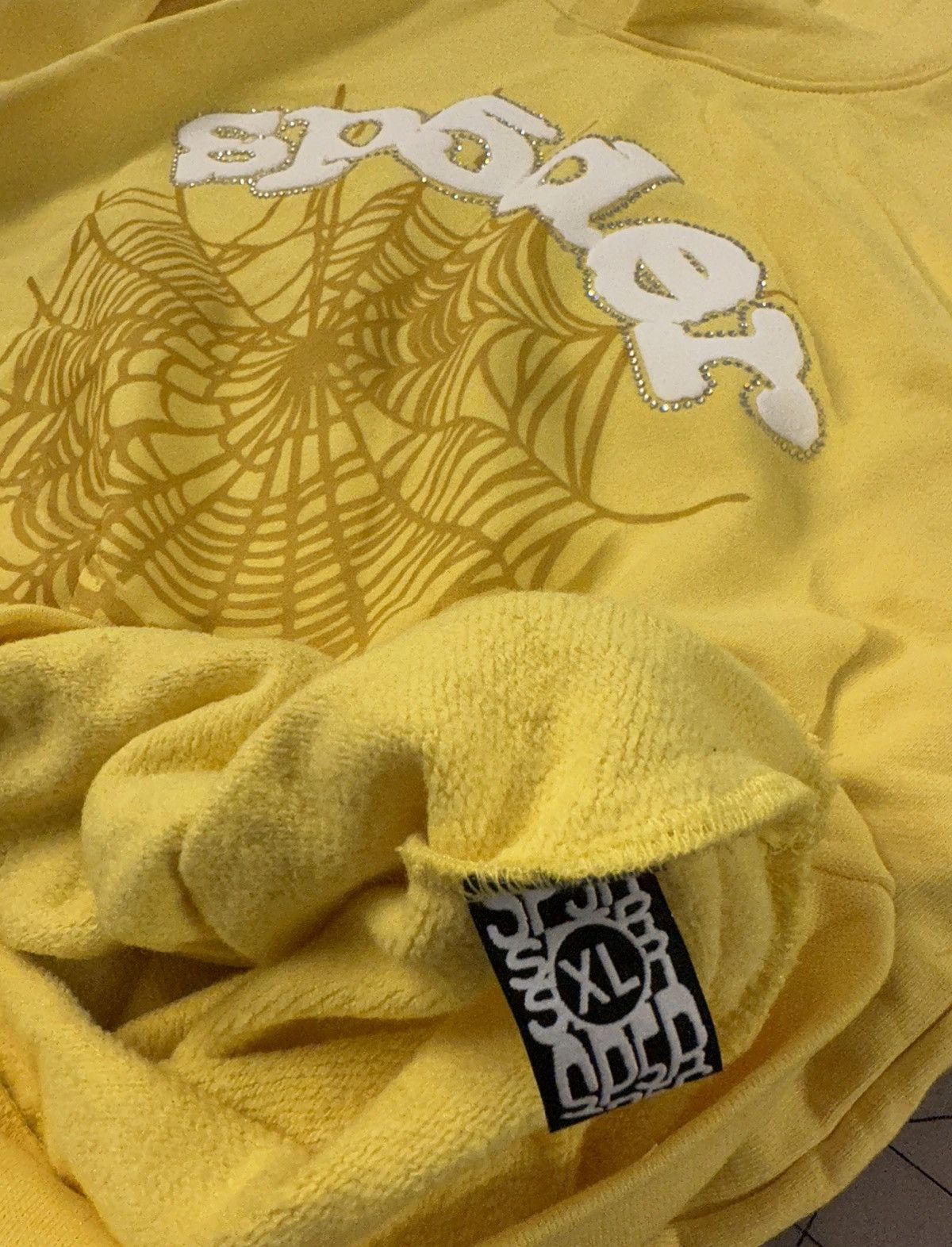 Sp5der Websuit Hoodie Yellow Men's - SS21 - US