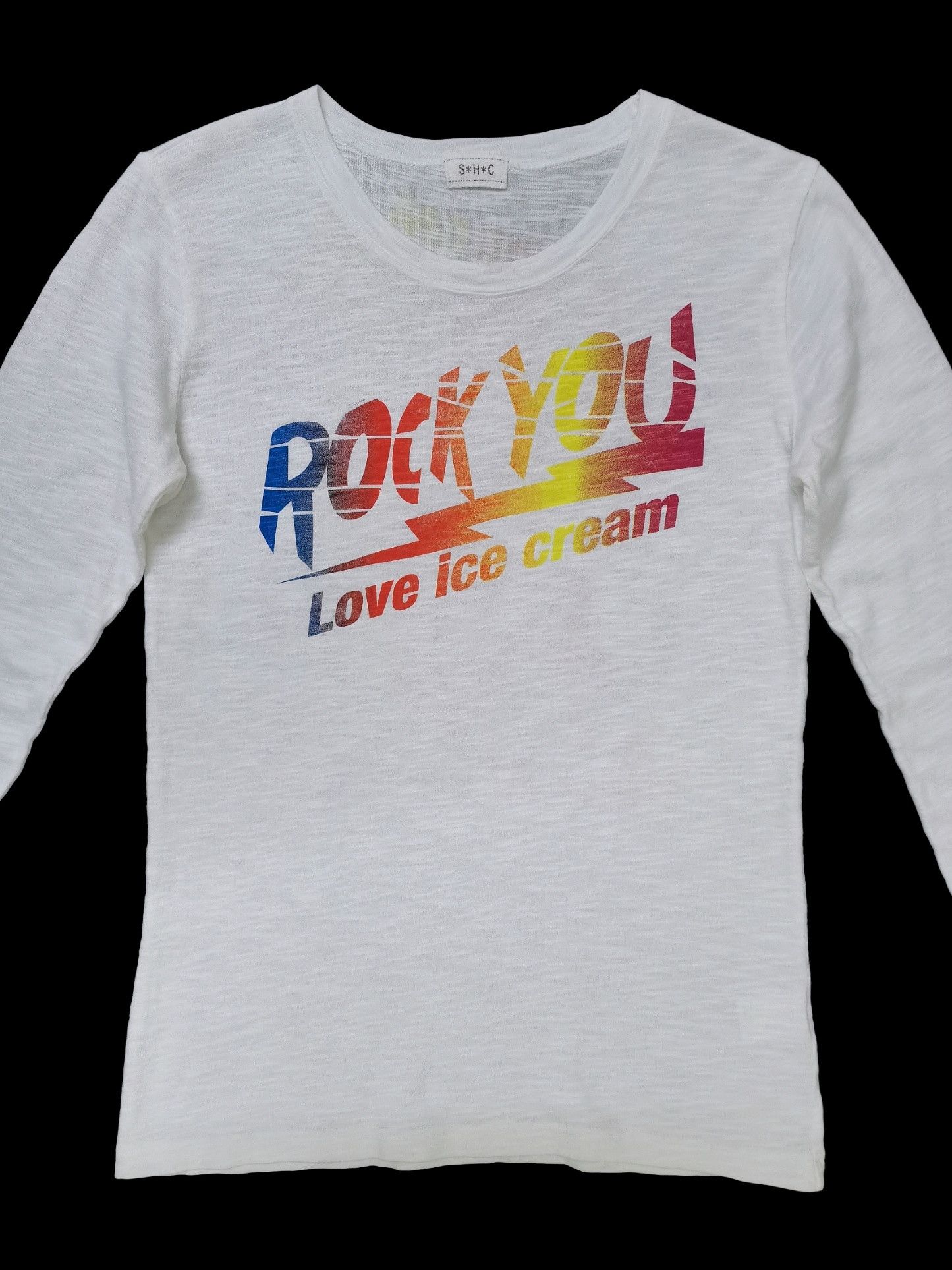 Rock You Love Ice Cream Long Sleeve T-shirt Rare