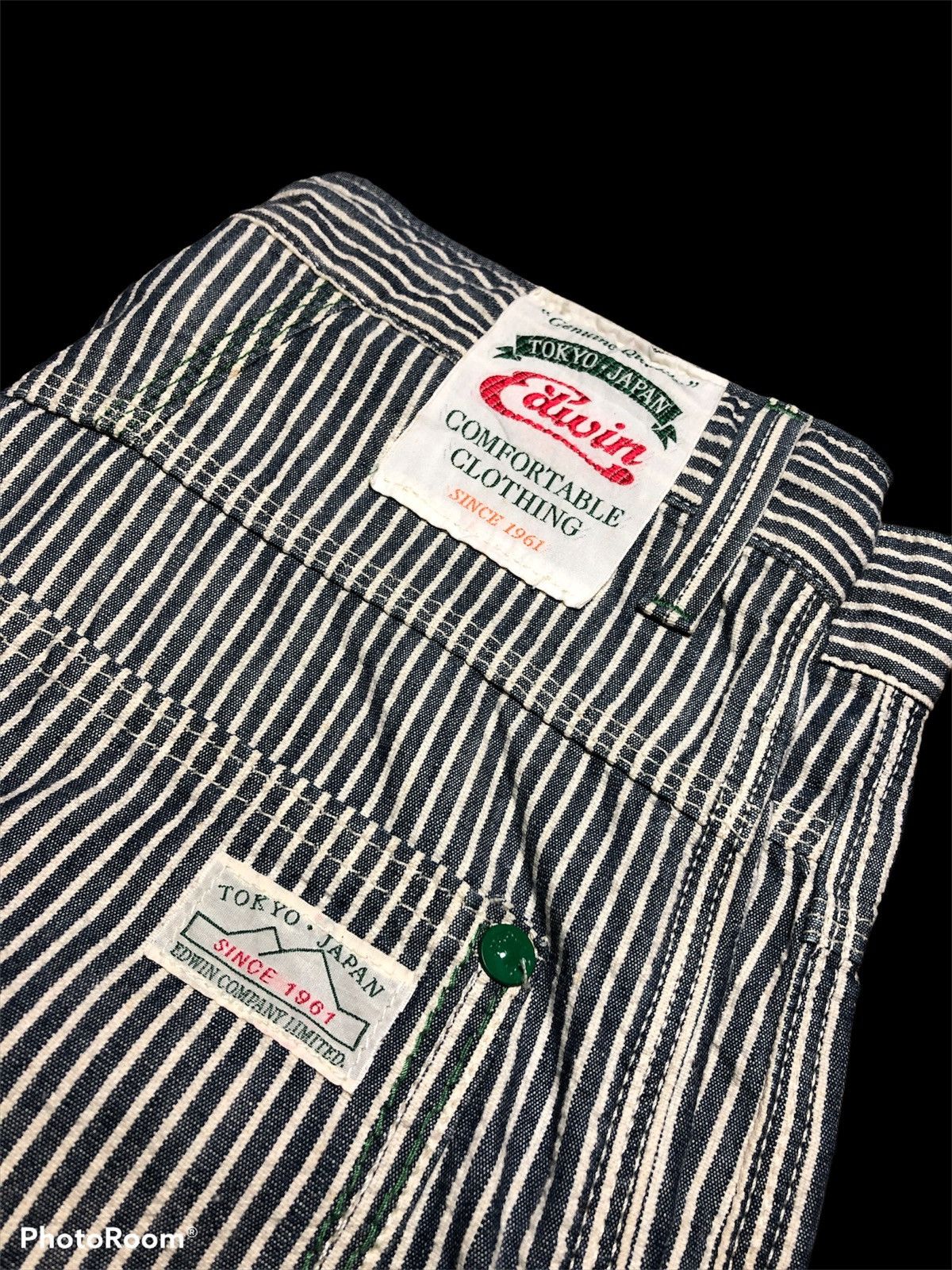 Edwin STRIPED⚡️⚡️EDWIN BAKERPANTS HICKORY STRIPE Size US 32 / EU 48 - 3 Thumbnail