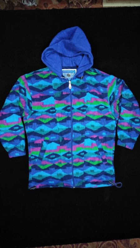 Japanese Brand PHENIX FLEECE MULTICOLOUR ZIPPER WITH HOODIE Size US M / EU 48-50 / 2 - 1 Thumbnail