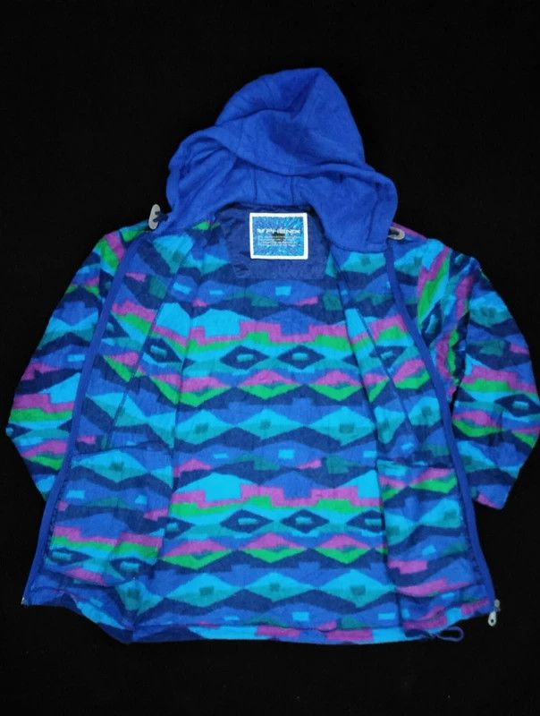Japanese Brand PHENIX FLEECE MULTICOLOUR ZIPPER WITH HOODIE Size US M / EU 48-50 / 2 - 4 Thumbnail