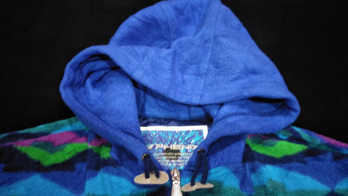 Japanese Brand PHENIX FLEECE MULTICOLOUR ZIPPER WITH HOODIE Size US M / EU 48-50 / 2 - 3 Thumbnail