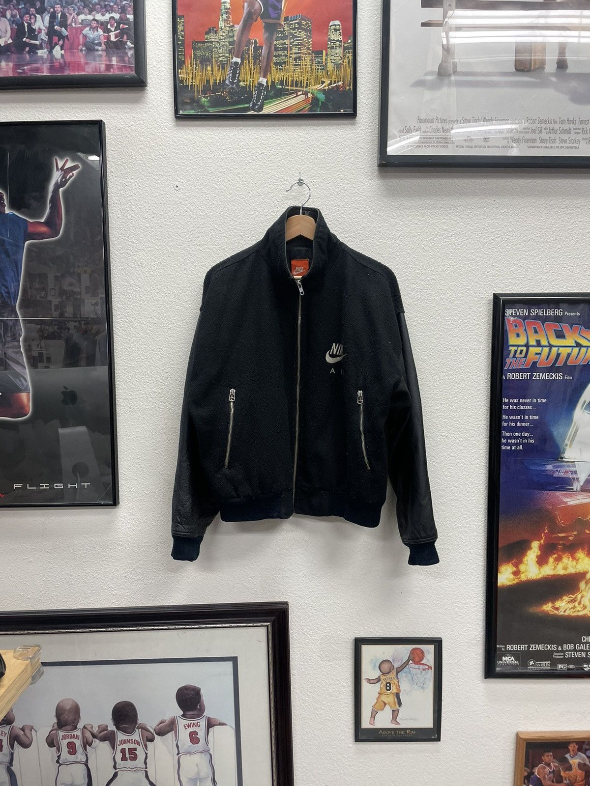 Nike × Vintage Vintage Nike Air Leather Jacket | Grailed