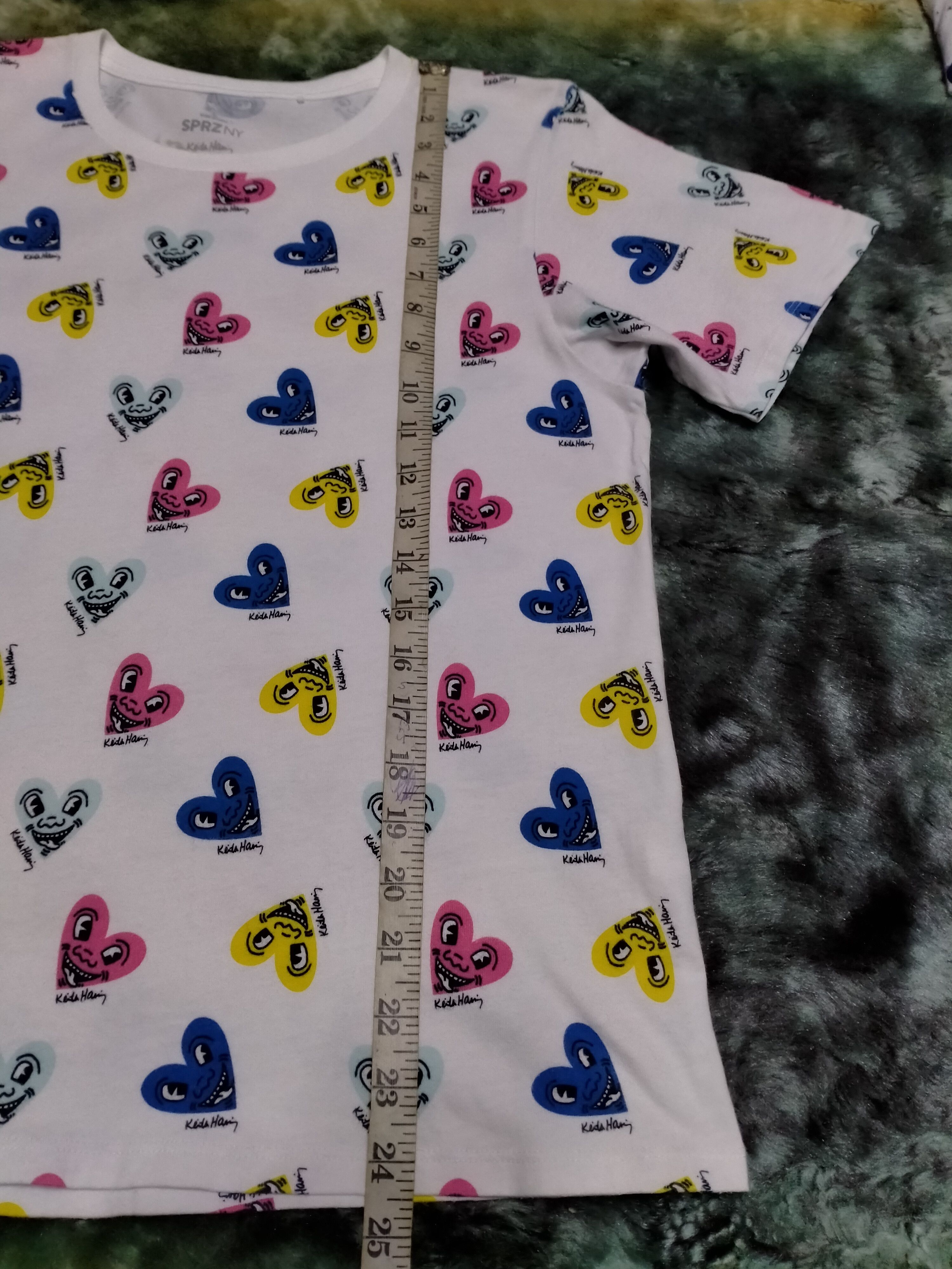 Japanese Brand × Keith Haring × Uniqlo Keith Haring X Uniqlo Overprint tee - woman Size L / US 10 / IT 46 - 7 Thumbnail