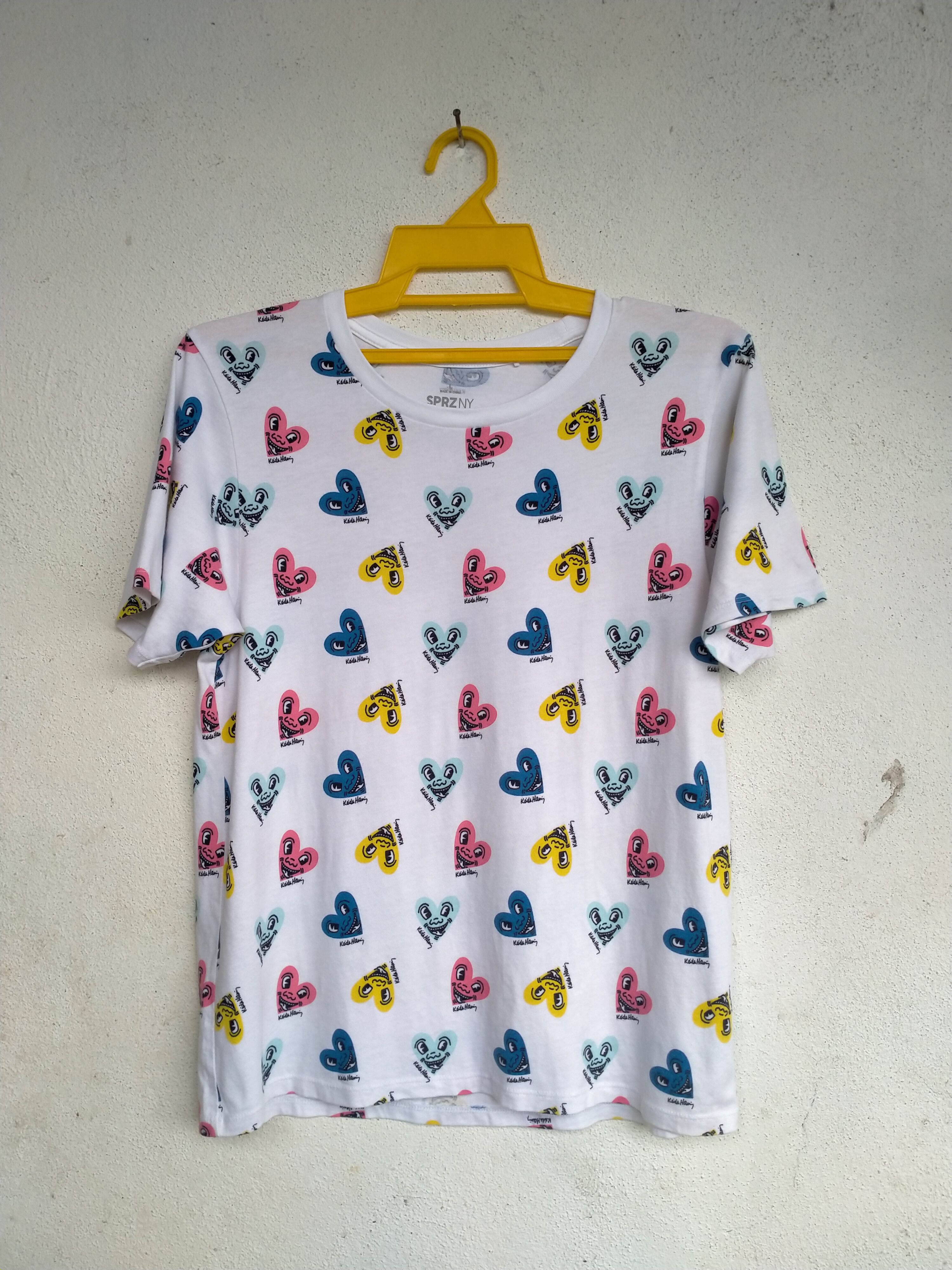 Japanese Brand × Keith Haring × Uniqlo Keith Haring X Uniqlo Overprint tee - woman Size L / US 10 / IT 46 - 1 Thumbnail