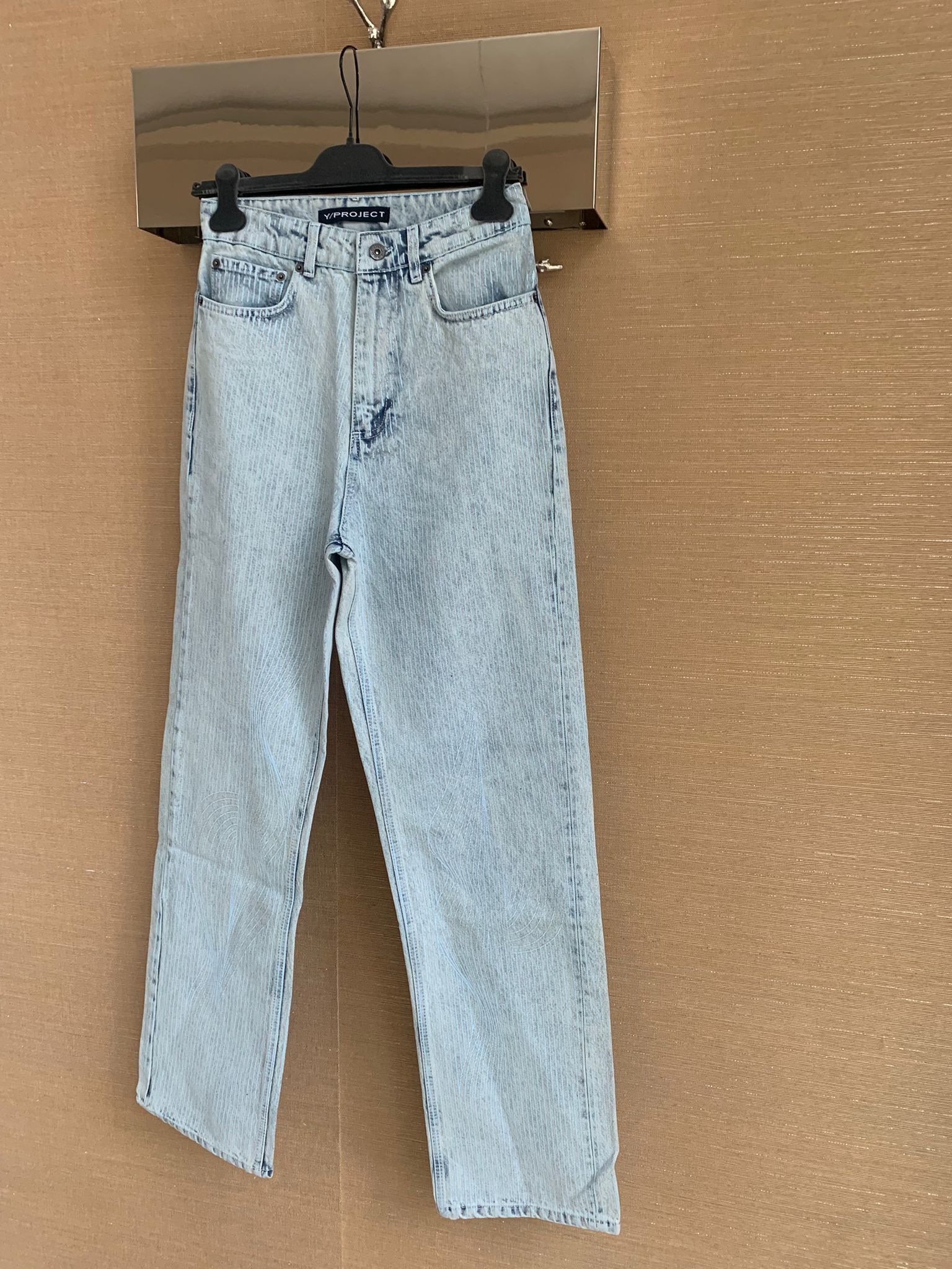 Y/Project Vine Embroidery Denim in Bleach Indigo Size US 28 / EU 44 - 9 Thumbnail