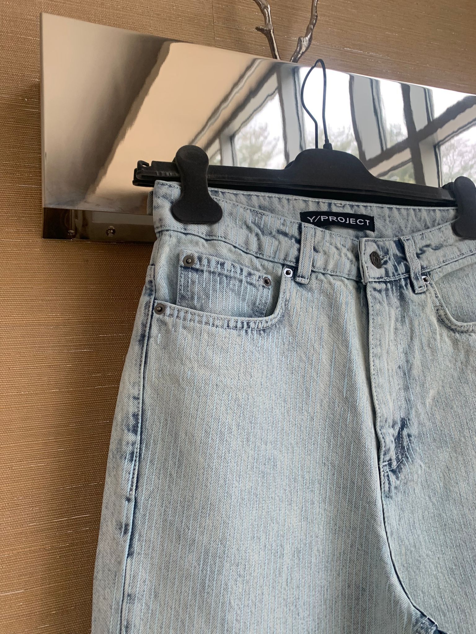 Y/Project Vine Embroidery Denim in Bleach Indigo Size US 28 / EU 44 - 5 Thumbnail