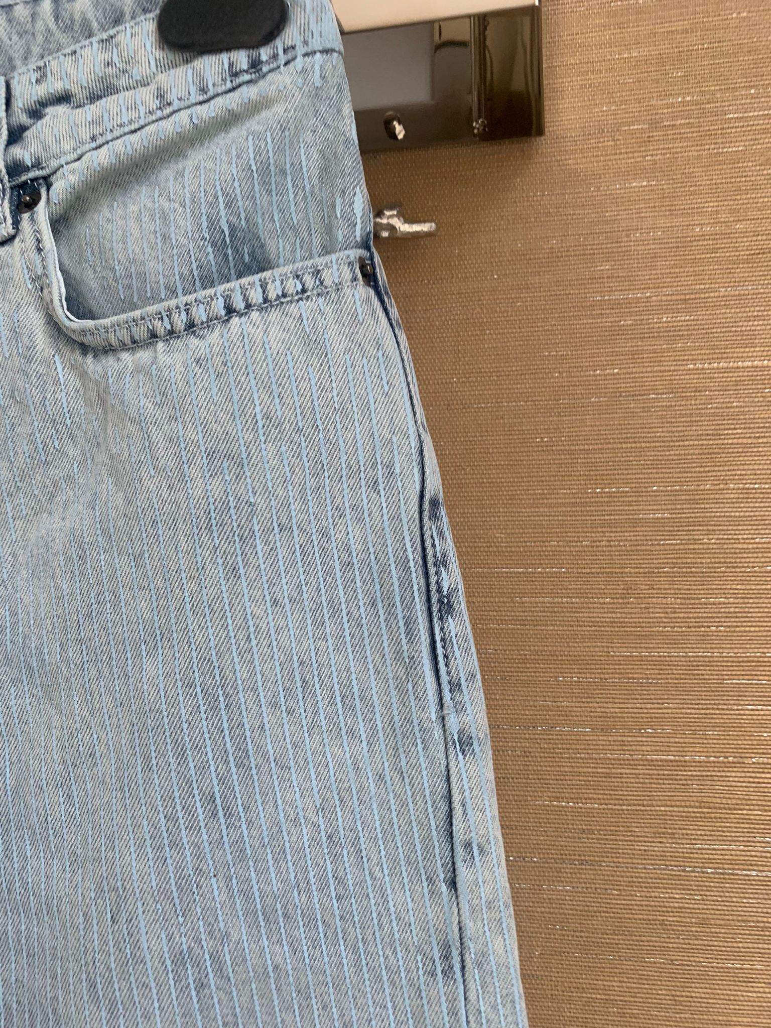 Y/Project Vine Embroidery Denim in Bleach Indigo Size US 28 / EU 44 - 8 Thumbnail