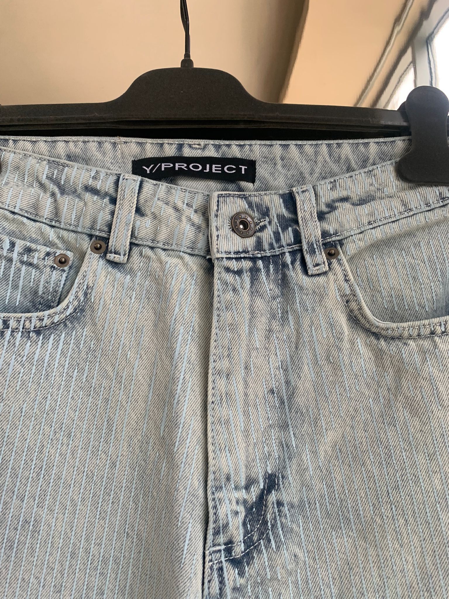 Y/Project Vine Embroidery Denim in Bleach Indigo Size US 28 / EU 44 - 6 Thumbnail