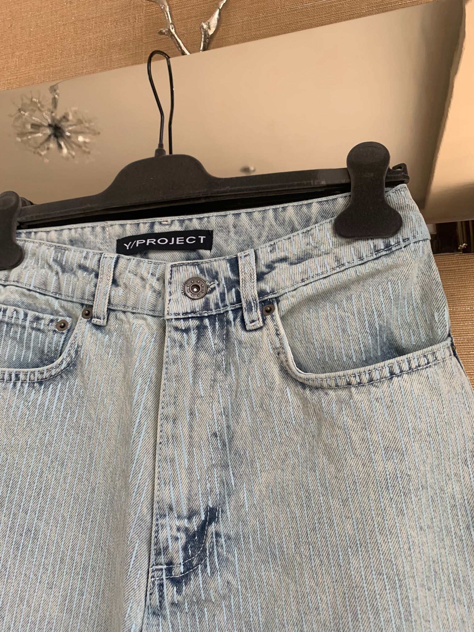 Y/Project Vine Embroidery Denim in Bleach Indigo Size US 28 / EU 44 - 10 Thumbnail