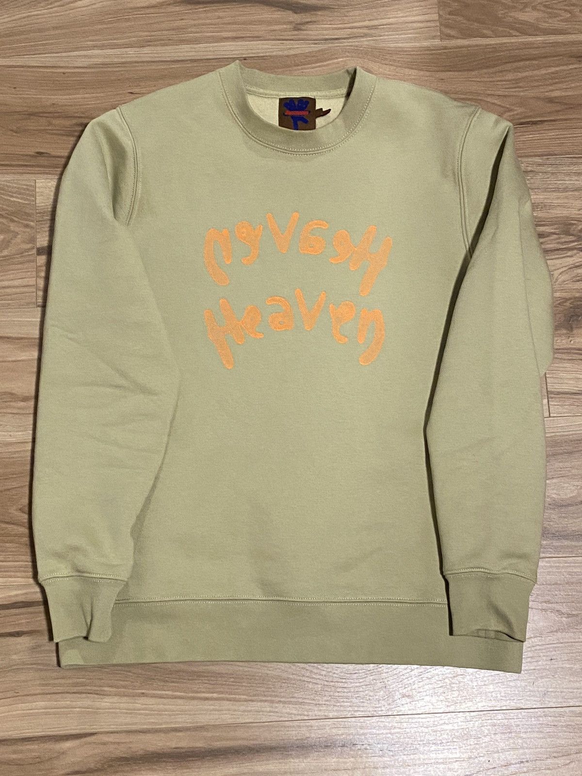 image of Heaven By Marc Jacobs Marc Jacobs Heaven Khaki Reverse Sweatshirt, Men's (Size Small)