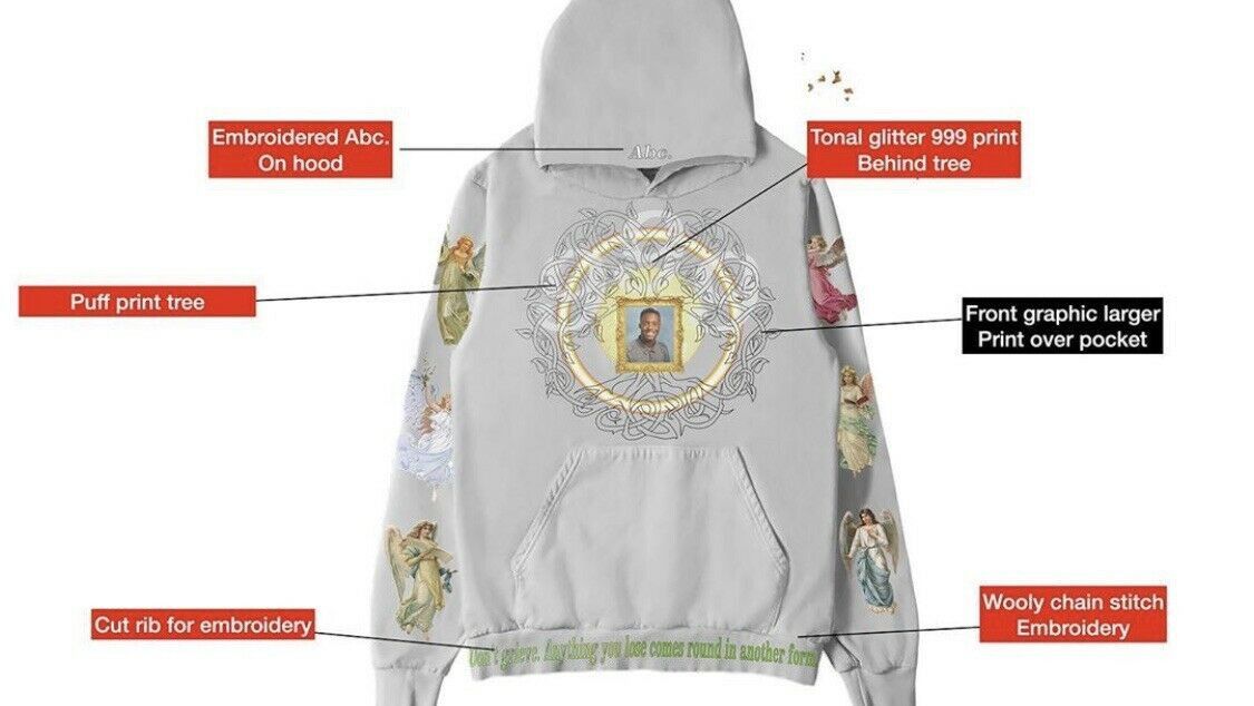 999 Club × Advisory Board Crystals M Advisory Board Crystals Juice Wrld Hoodie 999 Club Gray Size US M / EU 48-50 / 2 - 4 Thumbnail