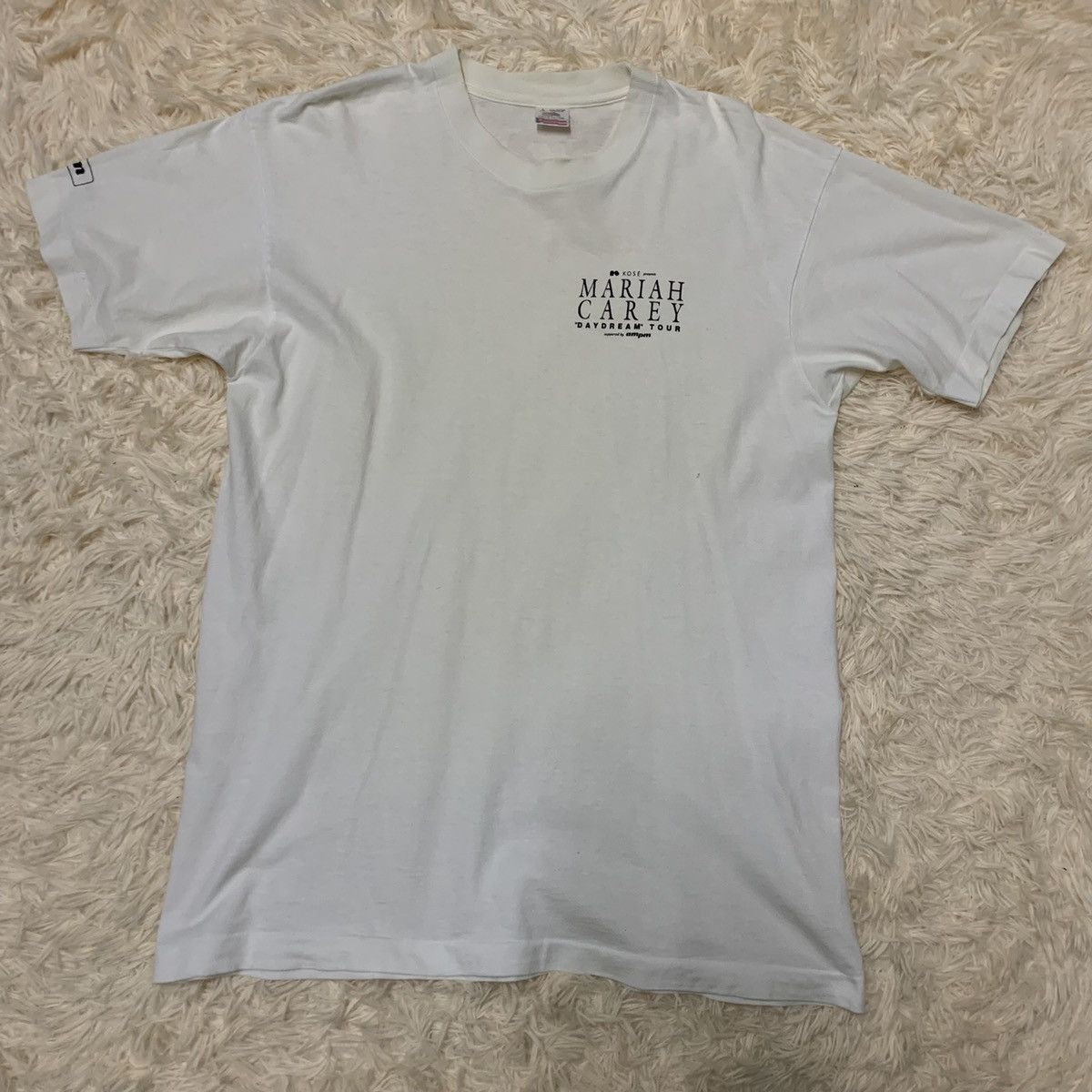 Band Tees × Fruit Of The Loom × Vintage Vintage 90s Mariah Carey Day Dream World Tour 1996 T Shirt Size US L / EU 52-54 / 3 - 1 Thumbnail