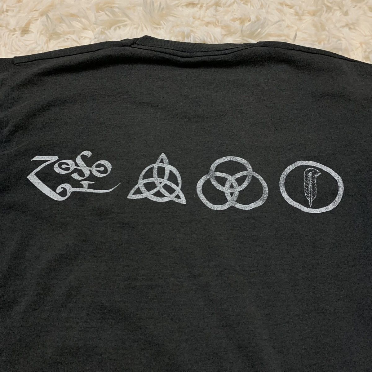 Band Tees Vintage 80s Led Zeppelin 1984 Swan Song 1984 T Shirt Size US M / EU 48-50 / 2 - 8 Thumbnail