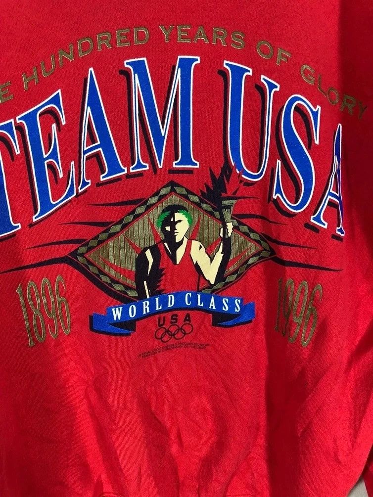 USA Olympics Vintage 90's Team USA olympics 1996 Sweatshirt Size US XL / EU 56 / 4 - 3 Thumbnail
