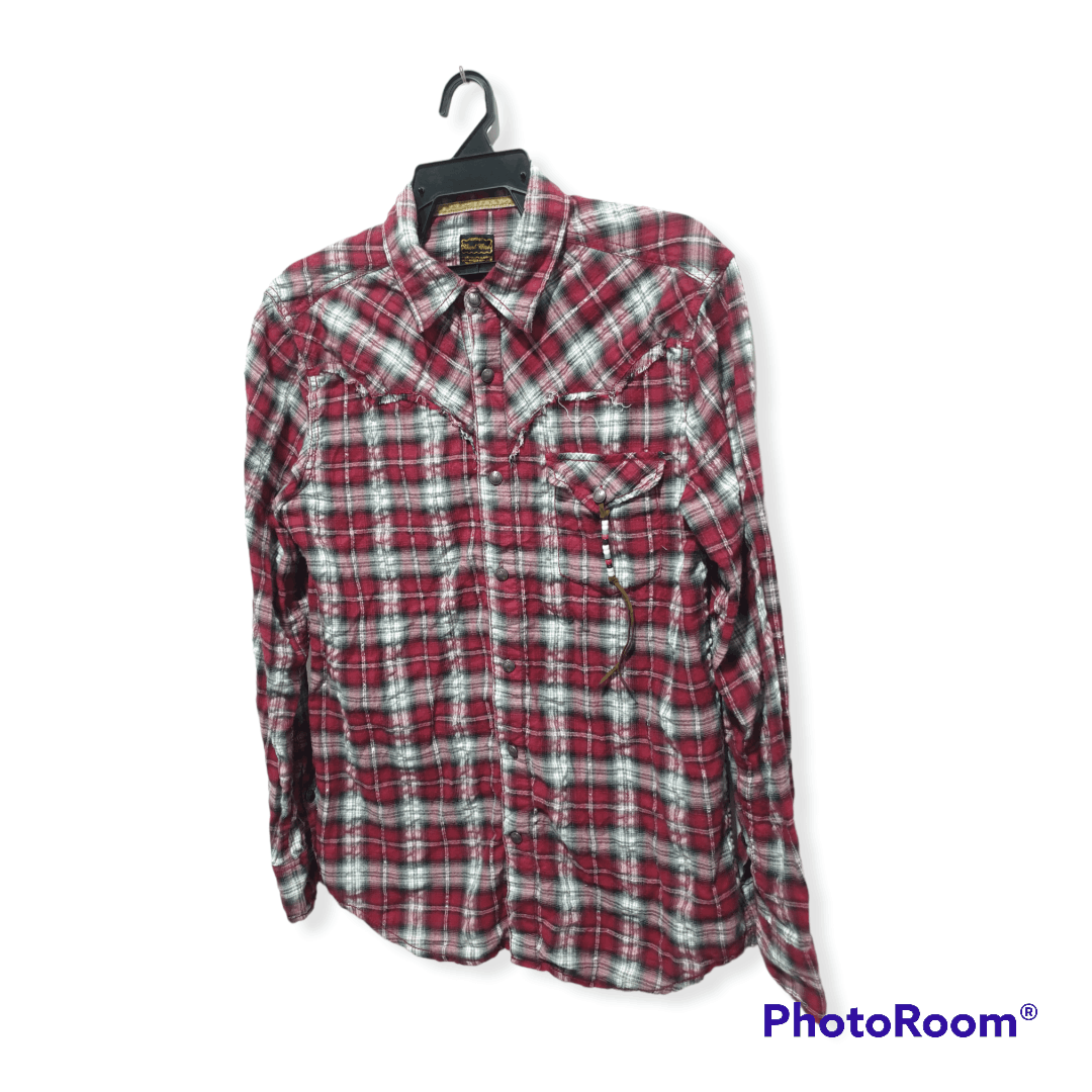 Japanese Brand 💥Bicol bird japanese checkered Flannel shirt Size US L / EU 52-54 / 3 - 5 Thumbnail