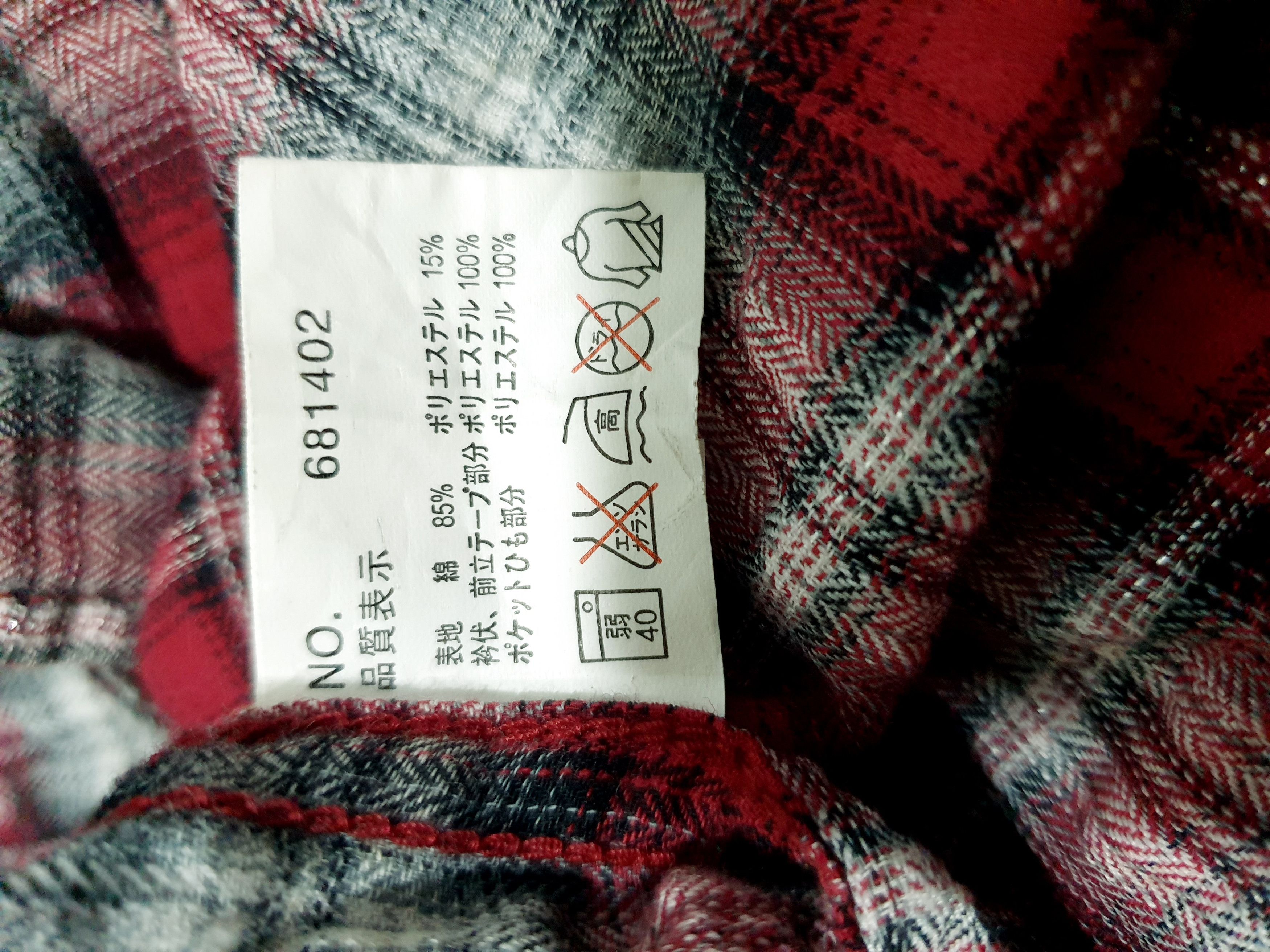 Japanese Brand 💥Bicol bird japanese checkered Flannel shirt Size US L / EU 52-54 / 3 - 7 Thumbnail