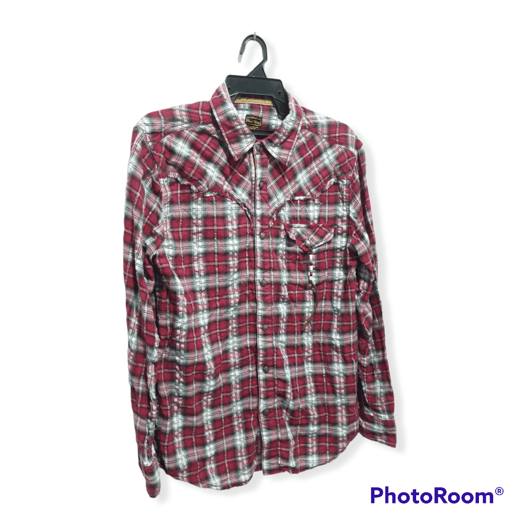 Japanese Brand 💥Bicol bird japanese checkered Flannel shirt Size US L / EU 52-54 / 3 - 3 Thumbnail