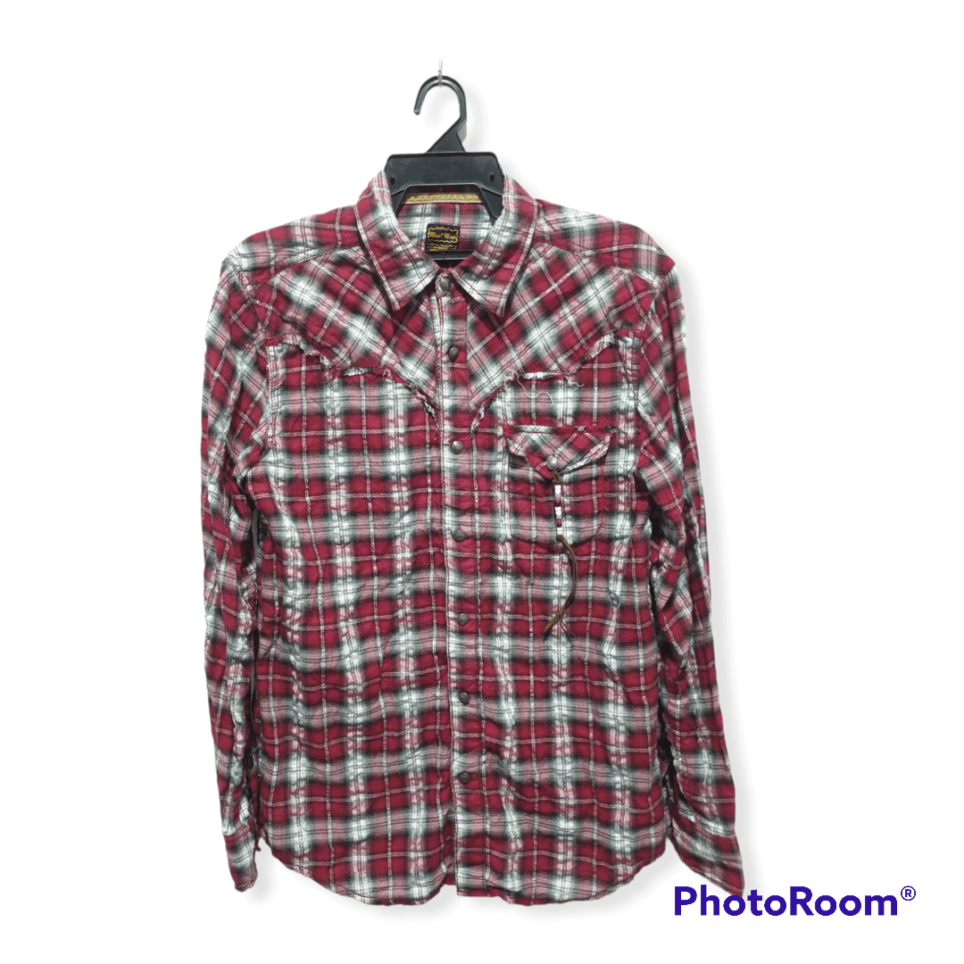 Japanese Brand 💥Bicol bird japanese checkered Flannel shirt Size US L / EU 52-54 / 3 - 2 Thumbnail