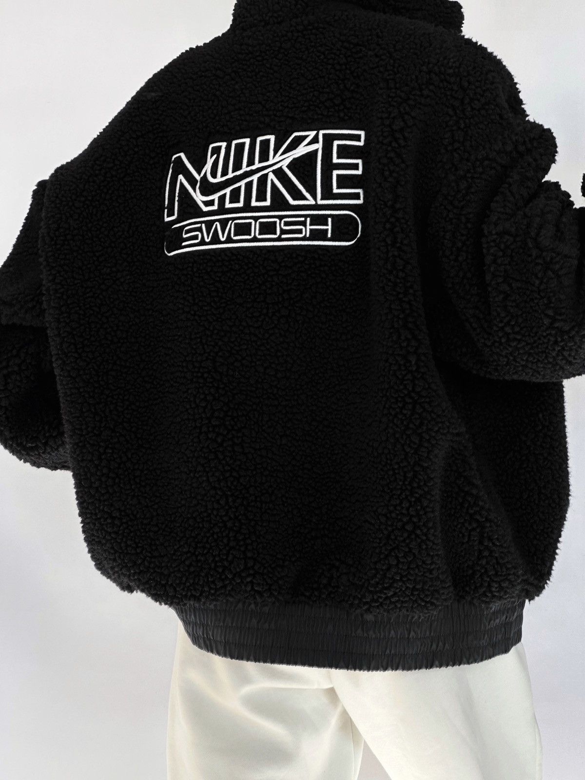 sherpa fleece hoodie nike