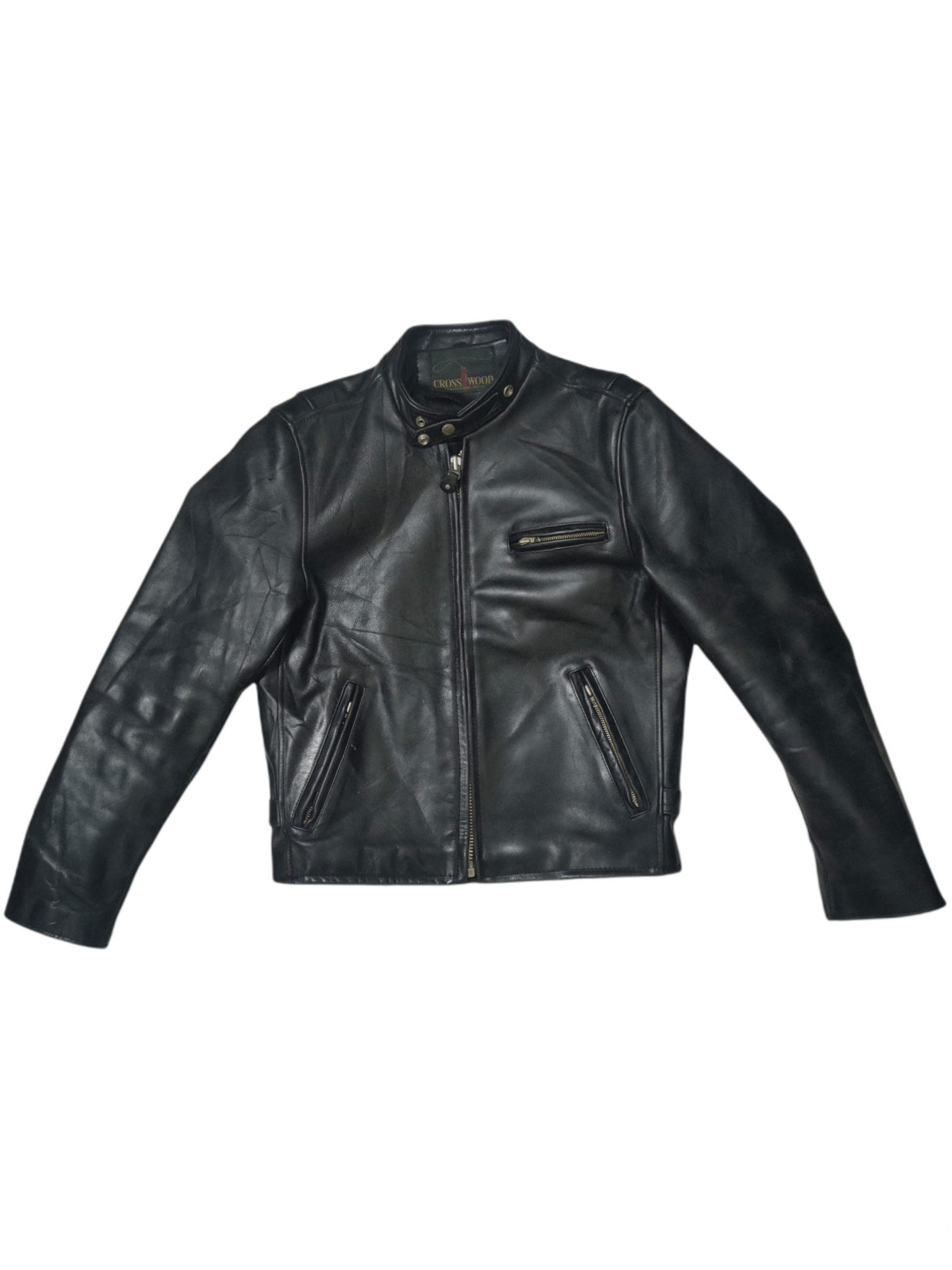 Vintage Vintage Crosswood Leather Jacket Size US S / EU 44-46 / 1 - 1 Thumbnail
