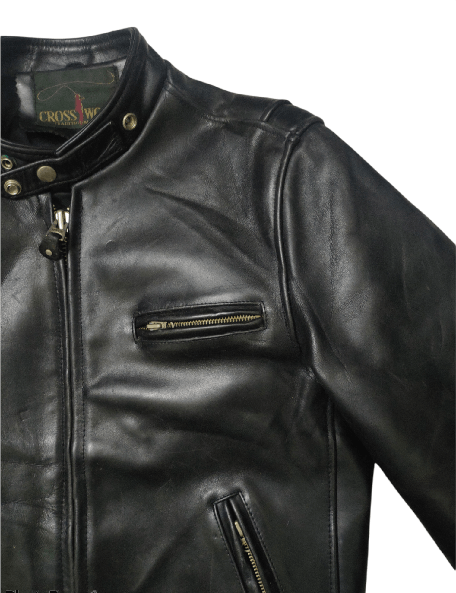 Vintage Vintage Crosswood Leather Jacket Size US S / EU 44-46 / 1 - 4 Thumbnail