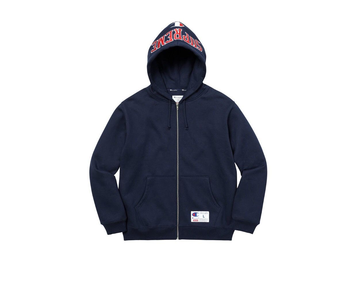 Champion Supreme Champion Arc Logo Zip Up Sweat Navy Grailed