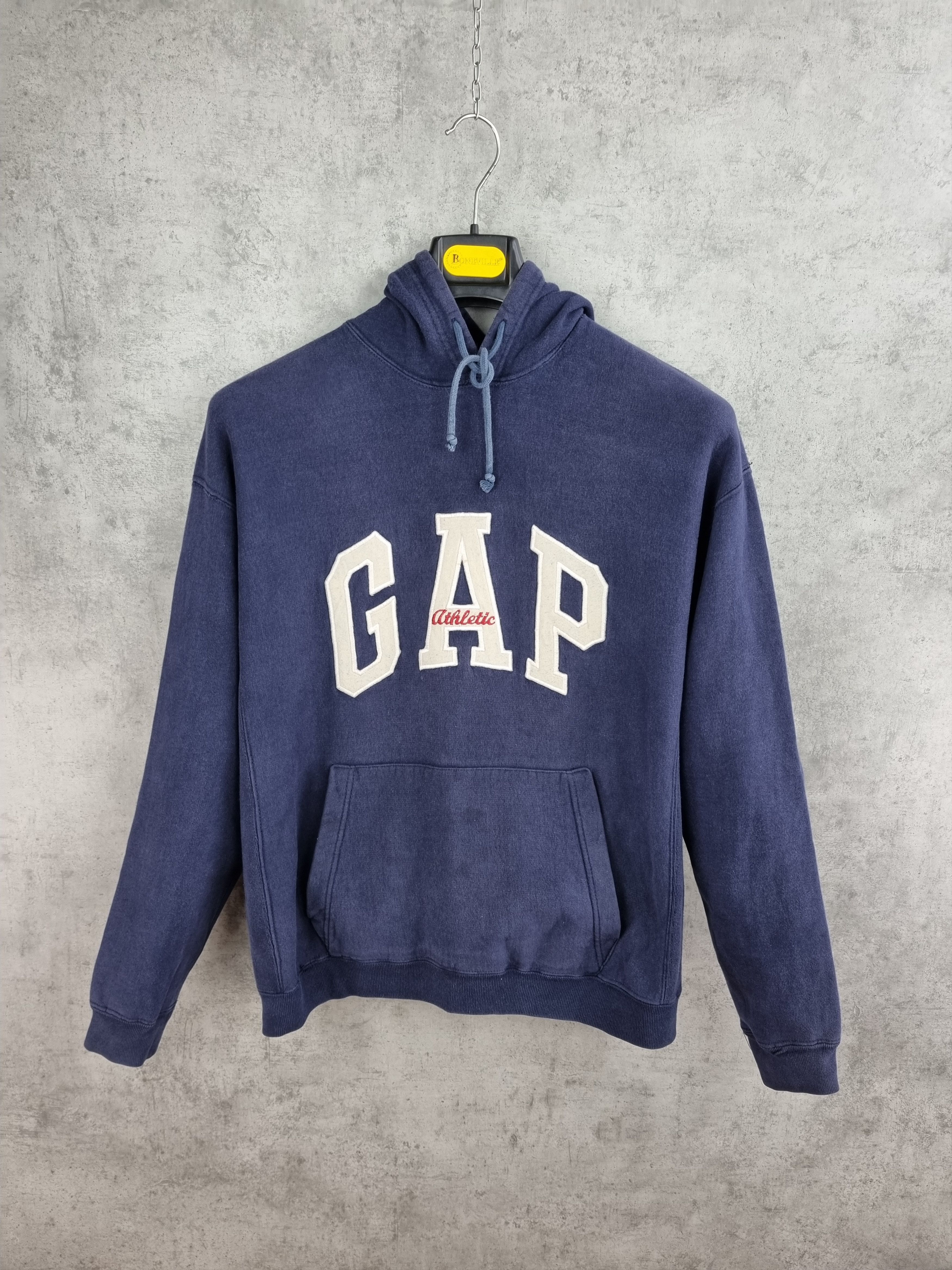 Gap 90s GAP Athletic Made in USA Spellout Big Logo Hoodie Size US L / EU 52-54 / 3 - 2 Thumbnail