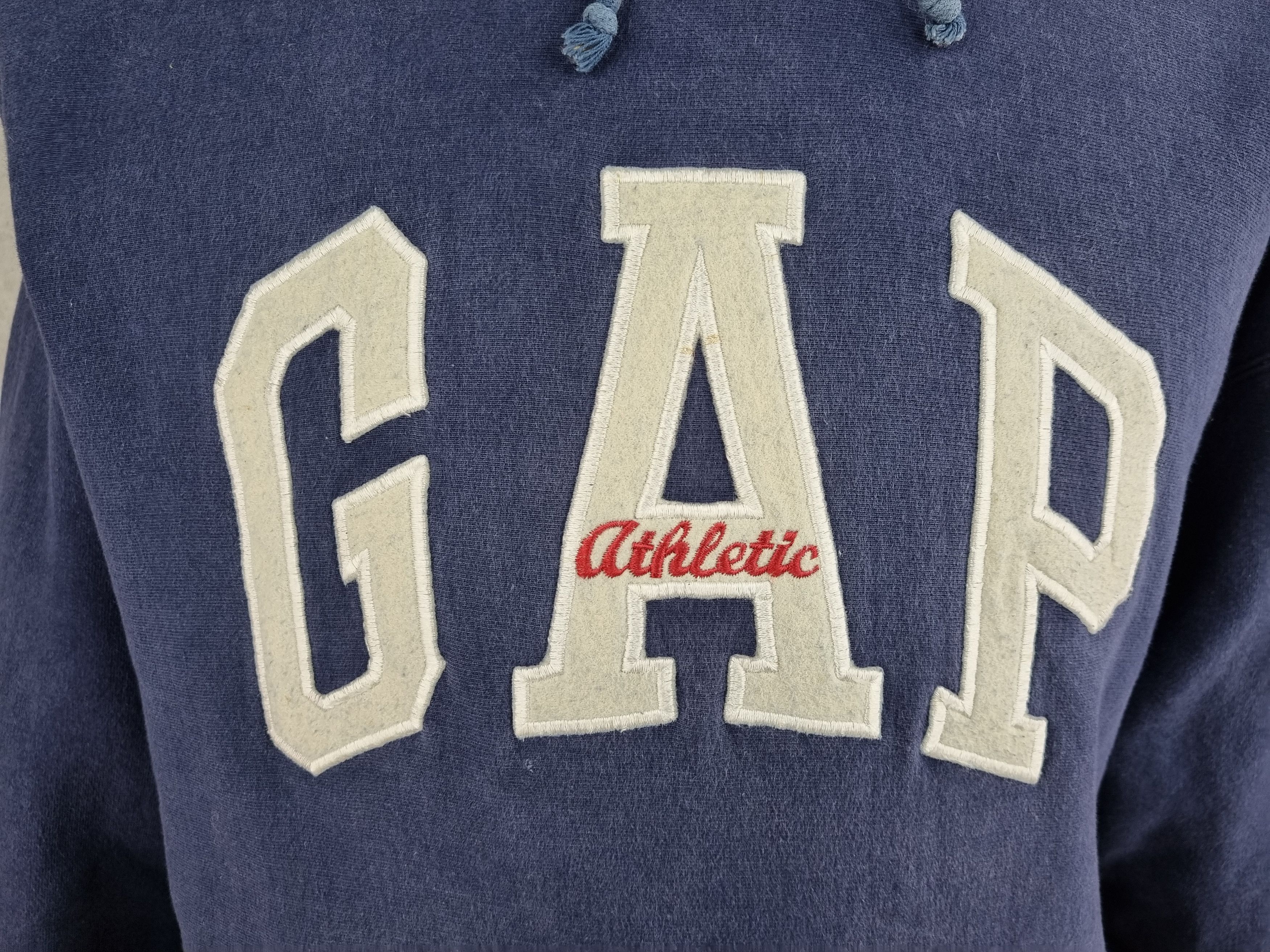 Gap 90s GAP Athletic Made in USA Spellout Big Logo Hoodie Size US L / EU 52-54 / 3 - 6 Thumbnail