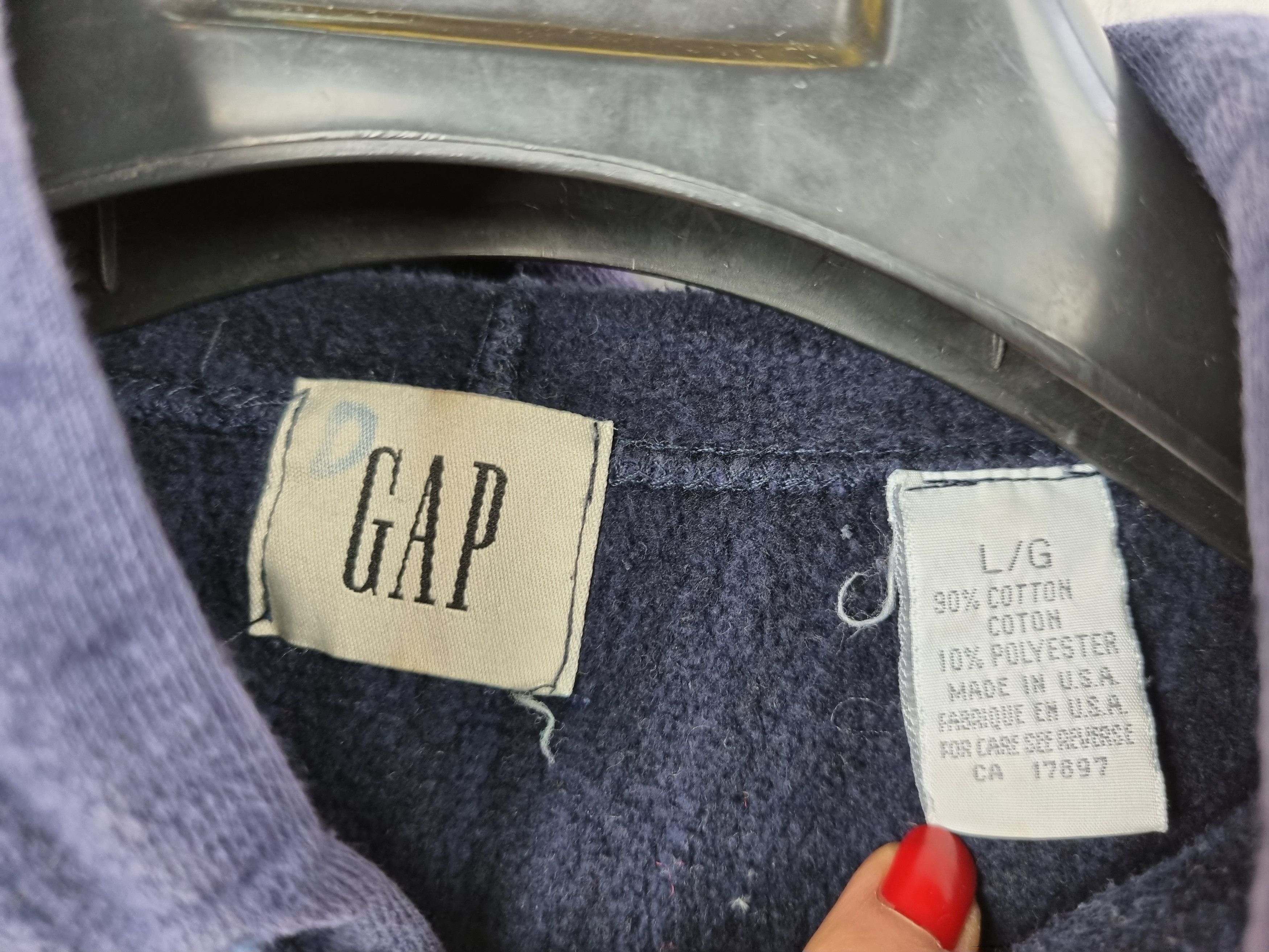 Gap 90s GAP Athletic Made in USA Spellout Big Logo Hoodie Size US L / EU 52-54 / 3 - 9 Thumbnail