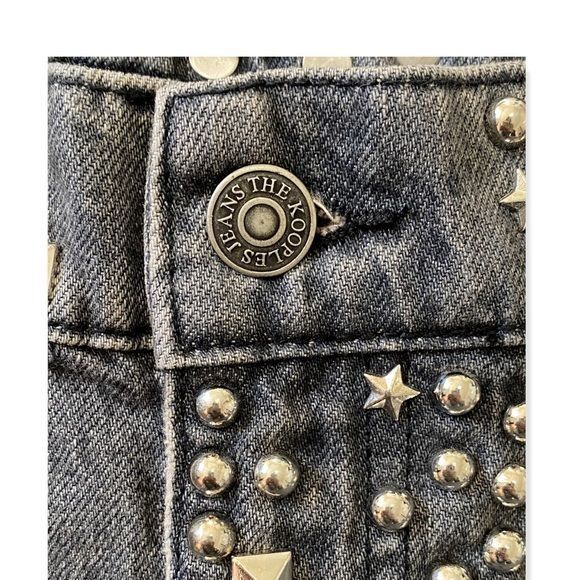 The Kooples NWT The Kooples Nelly Studded Gray Low Rise Jeans, Size 26 Size 26" / US 2 / IT 38 - 11 Thumbnail