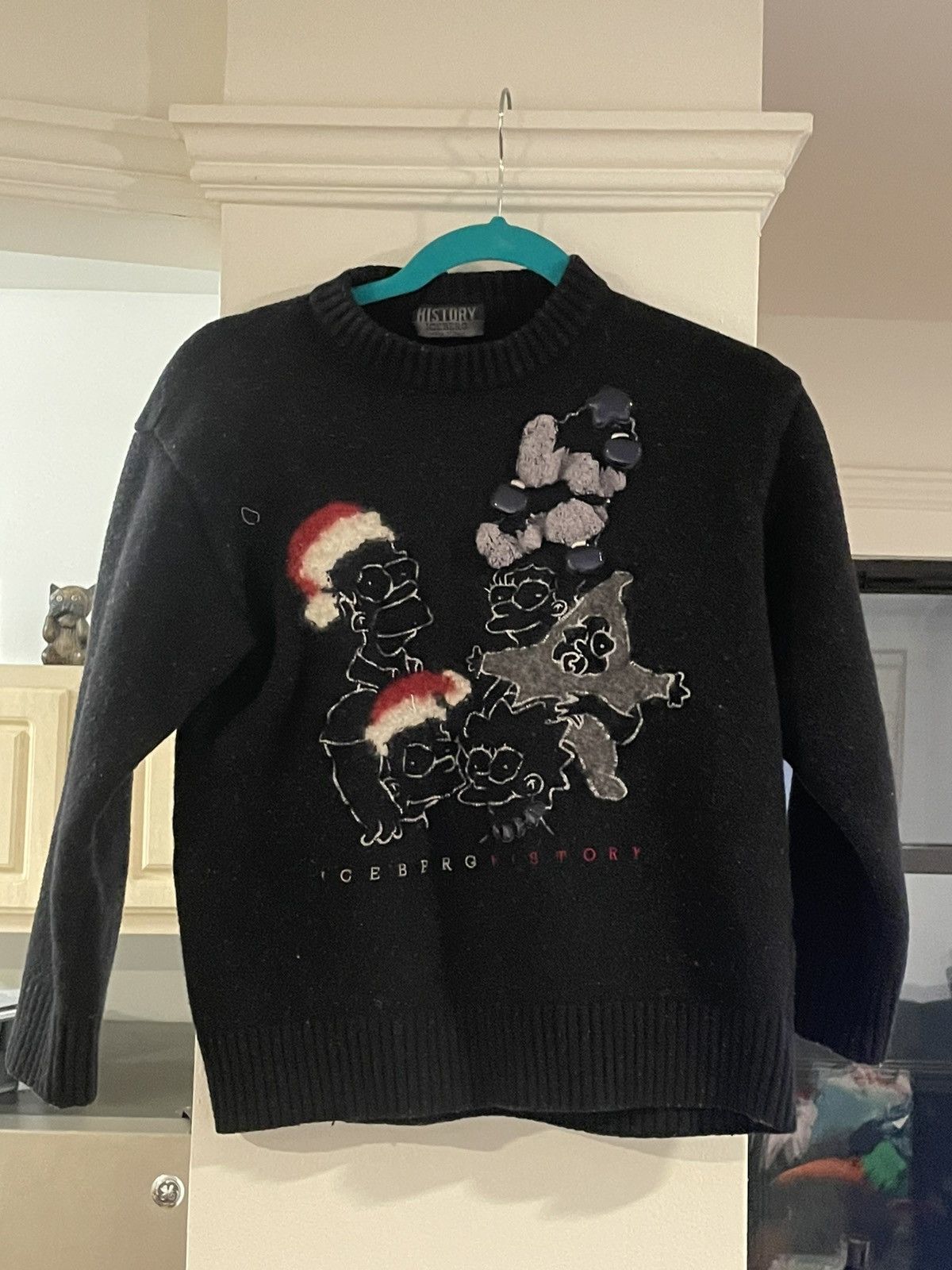 90s ICEBERG HISTORY シンプソン タートルネックニット Iceberg history sweater bart - Gem