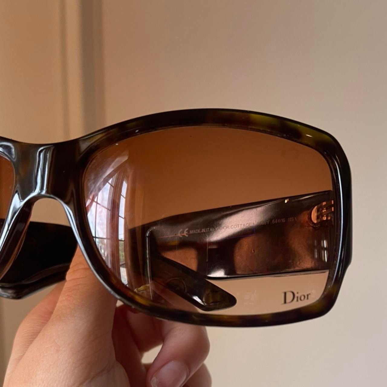 Dior Brown Dior D Logo sunglasses Size ONE SIZE - 3 Thumbnail