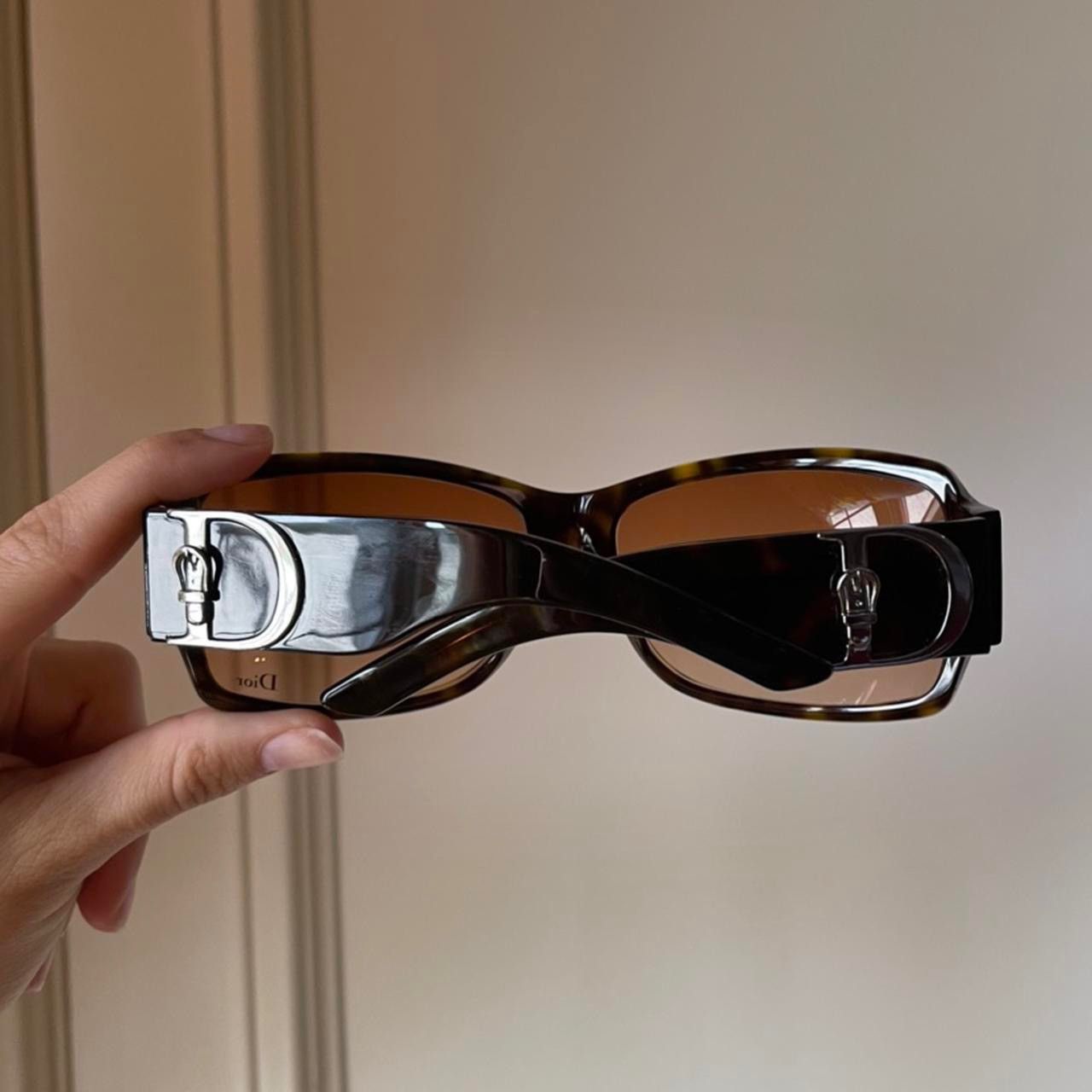 Dior Brown Dior D Logo sunglasses Size ONE SIZE - 2 Thumbnail