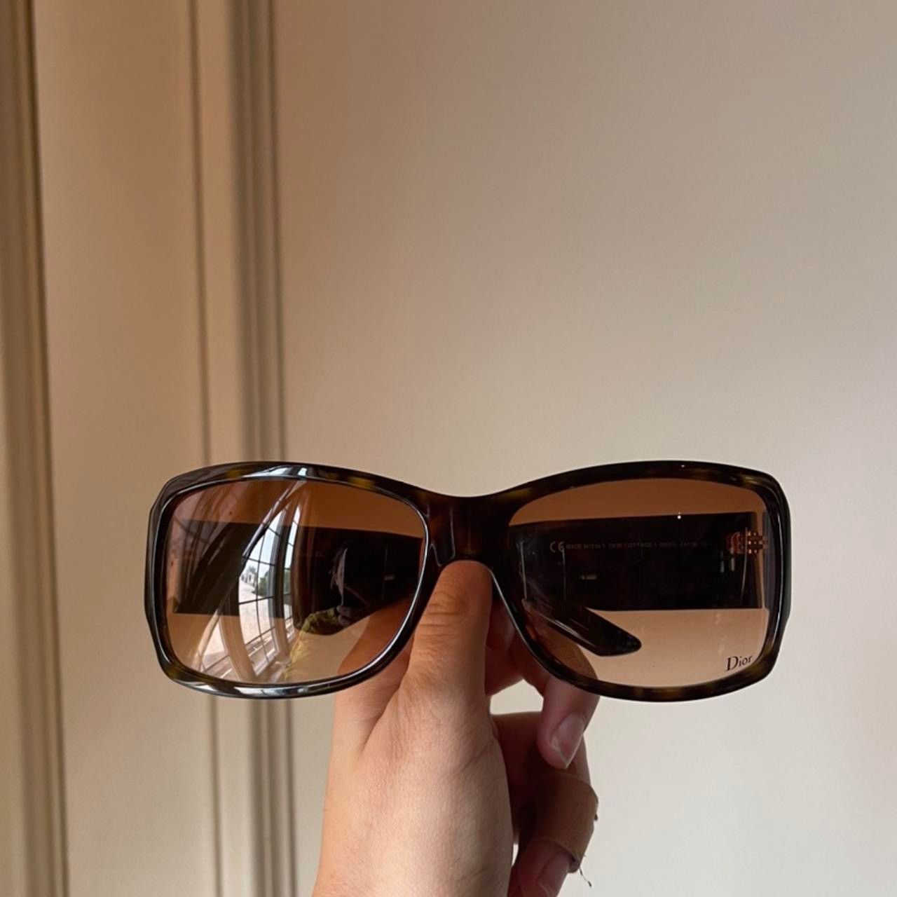 Dior Brown Dior D Logo sunglasses Size ONE SIZE - 1 Thumbnail