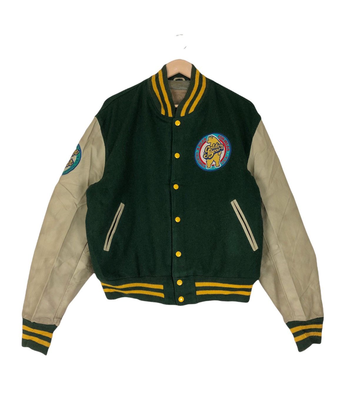 Golden Bear Vintage Golden Bear Wool Leather Varsity Jacket Size US L / EU 52-54 / 3 - 2 Thumbnail